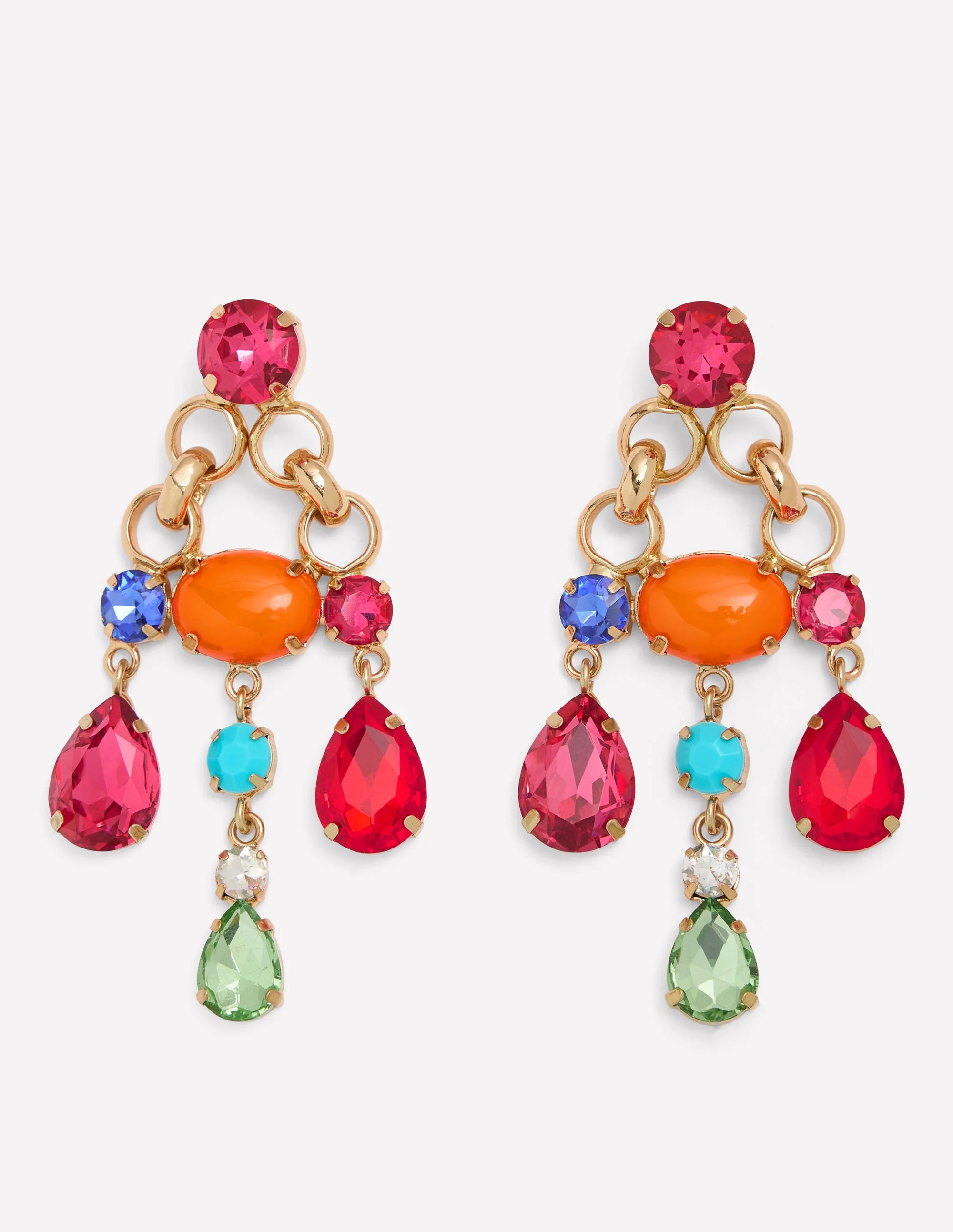 Mega Jewel Earrings-Multi