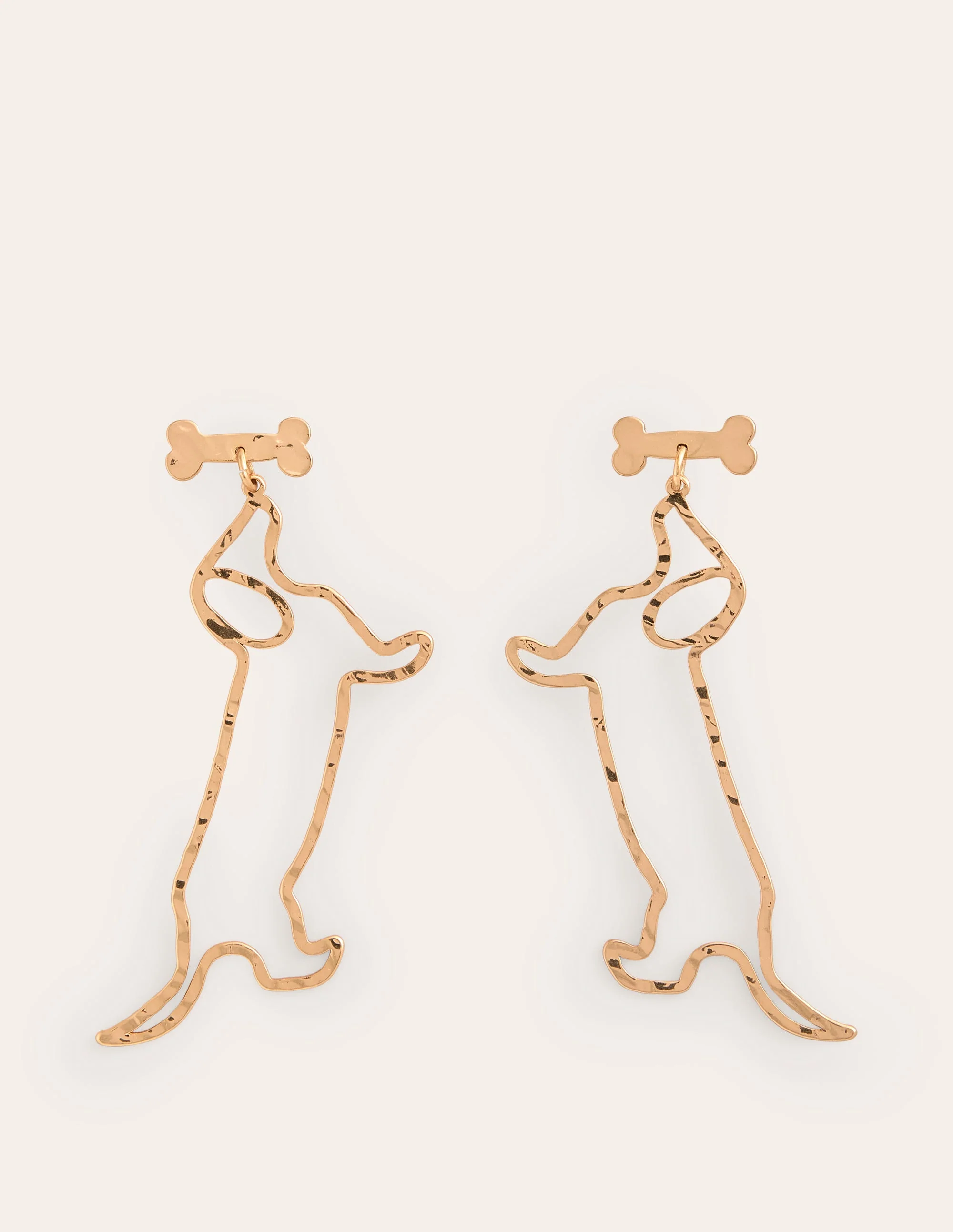 Metal Novelty Earrings-Sausage Dog - Image 3
