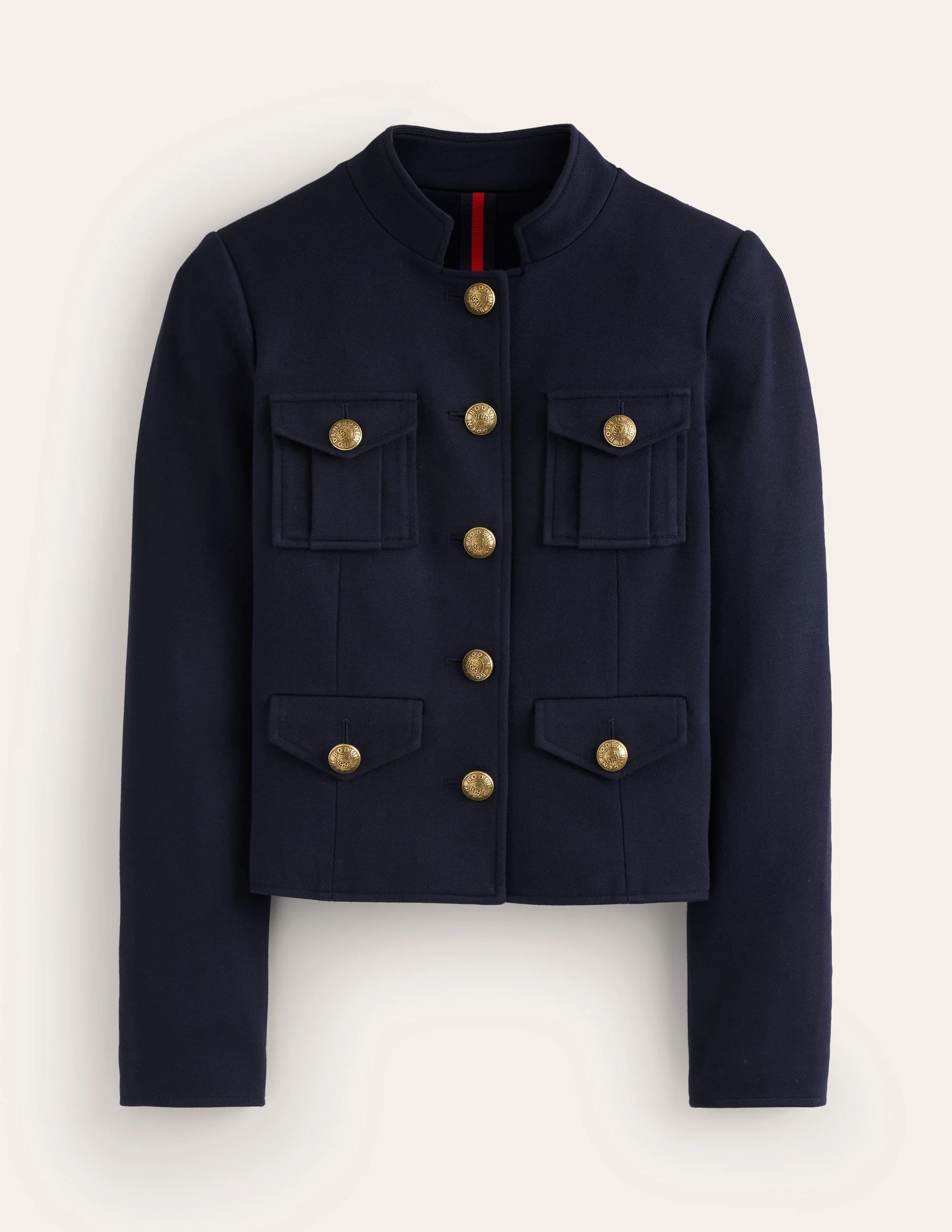 Military Ponte Jacket-Navy - Image 7