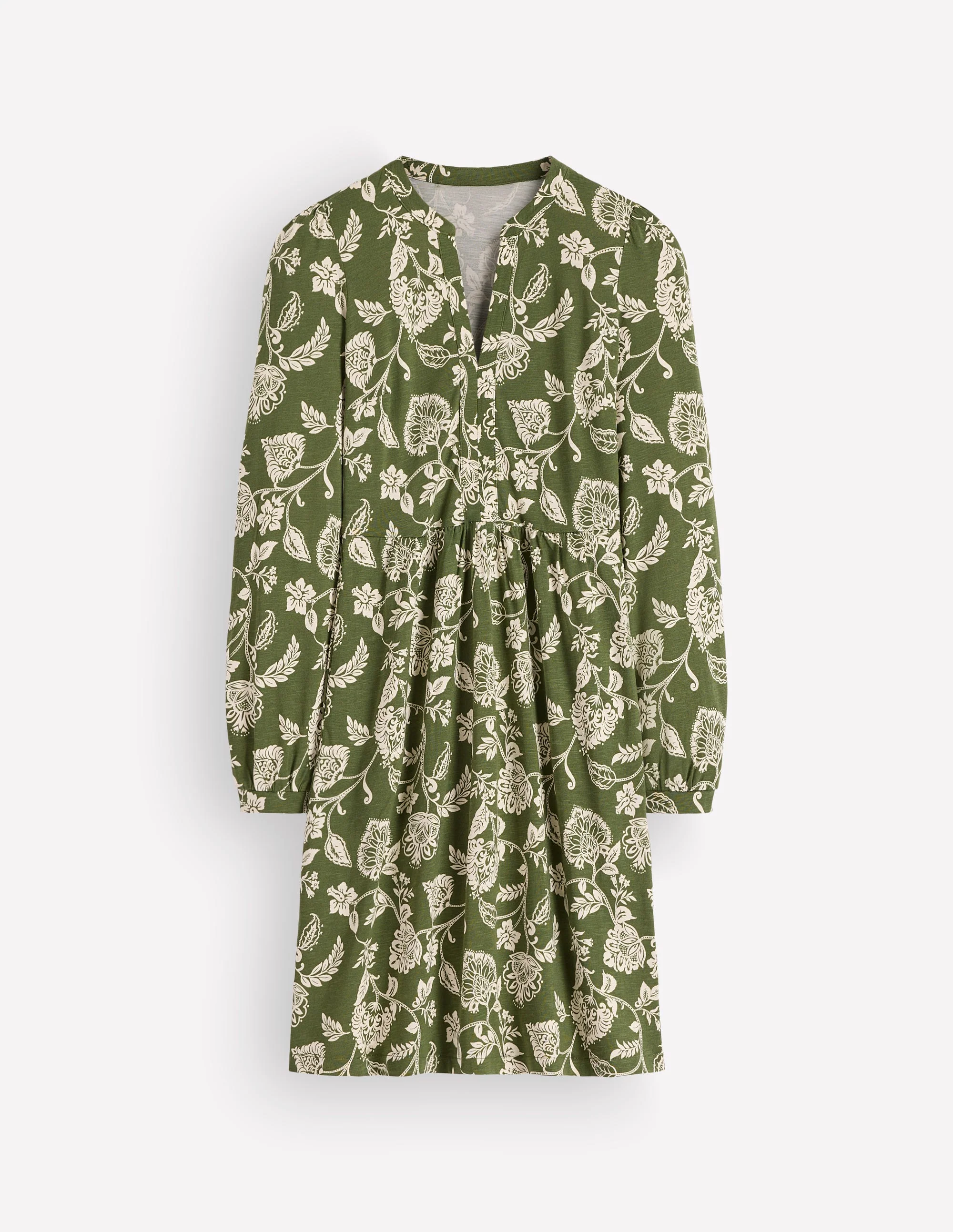 Naomi Relaxed Jersey Dress-Forest Green, Planted Meadows - Image 6
