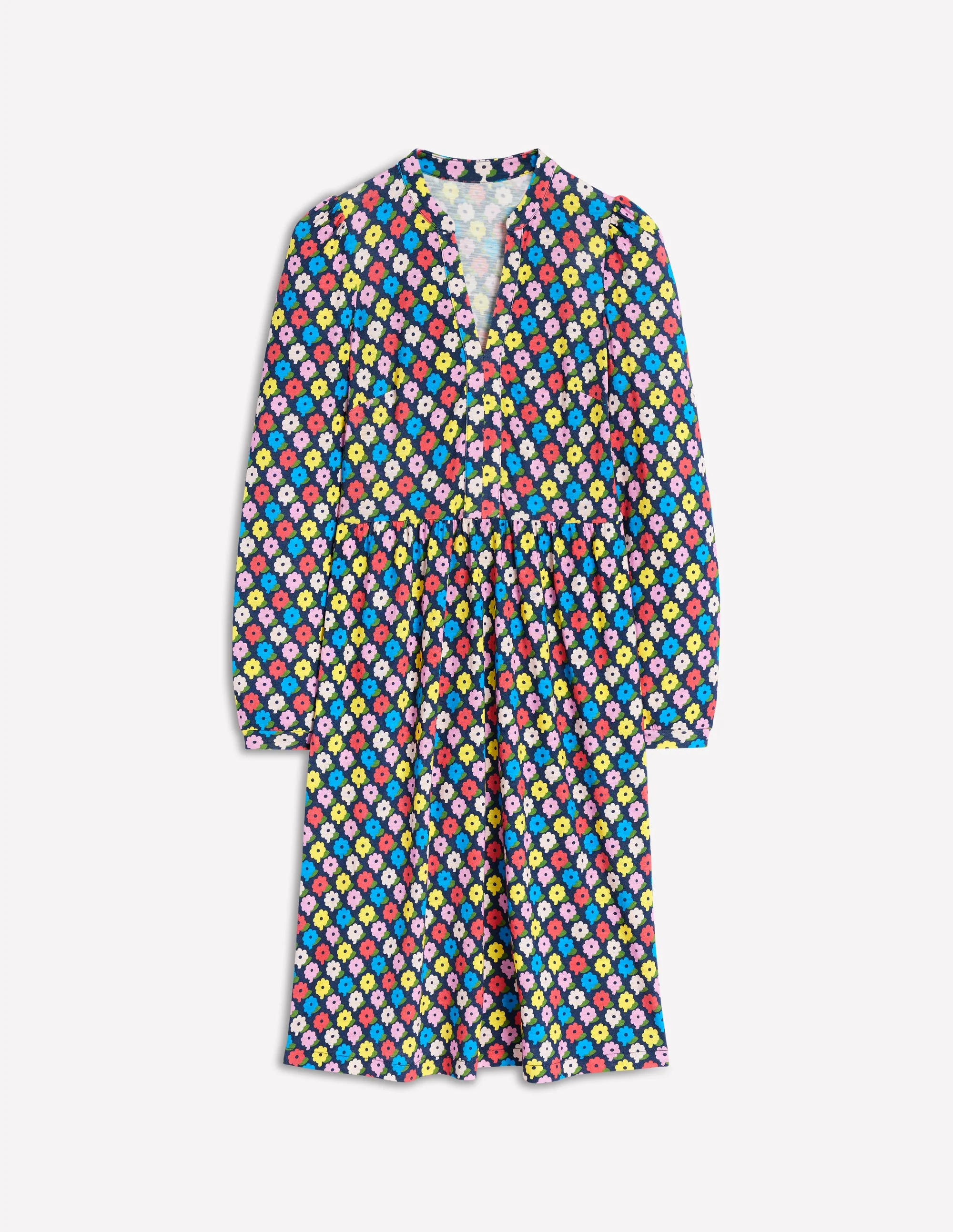Naomi Relaxed Jersey Dress-Multi, Pop Daisy - Image 5