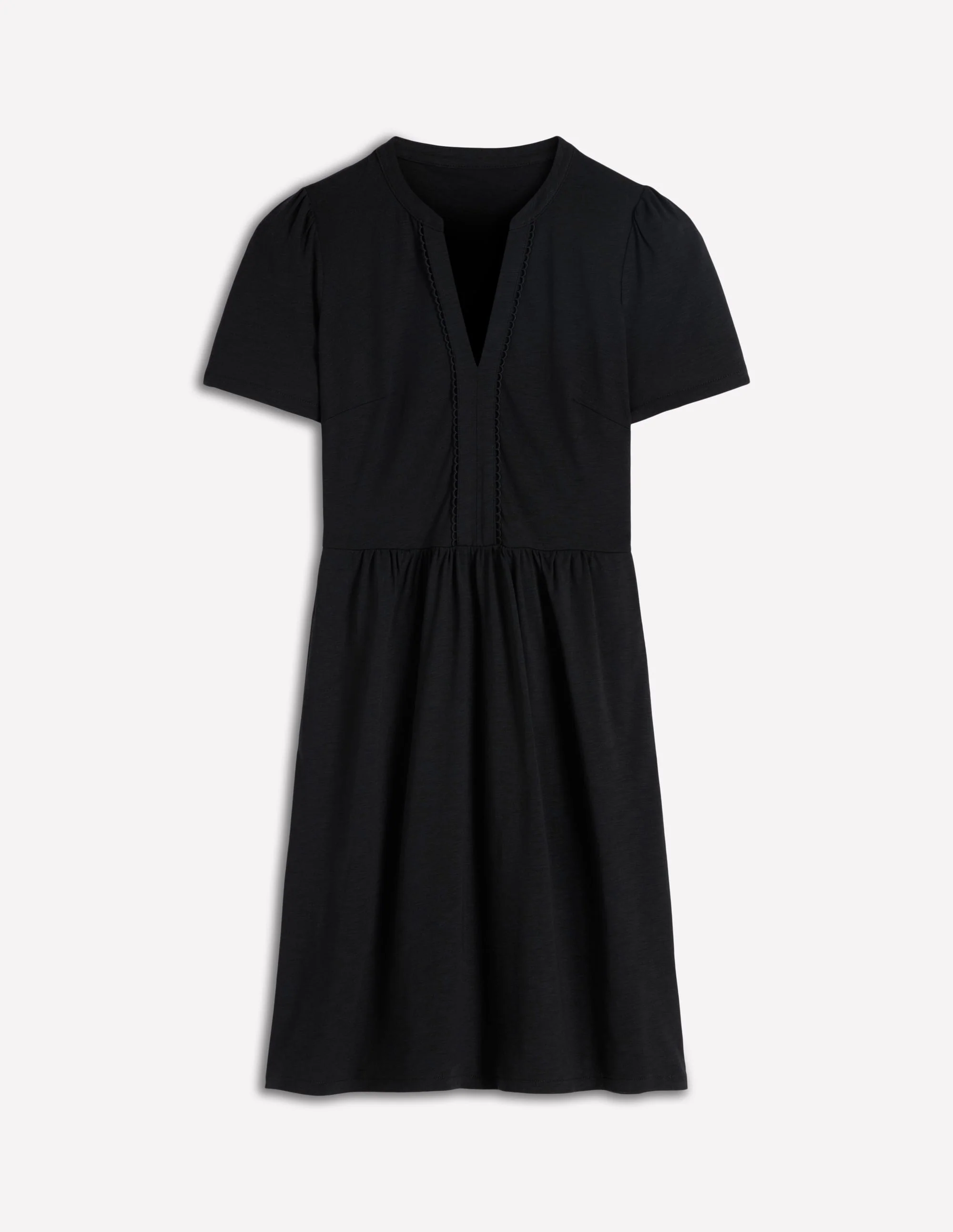 Naomi Short Sleeve Dress-Black - Image 5