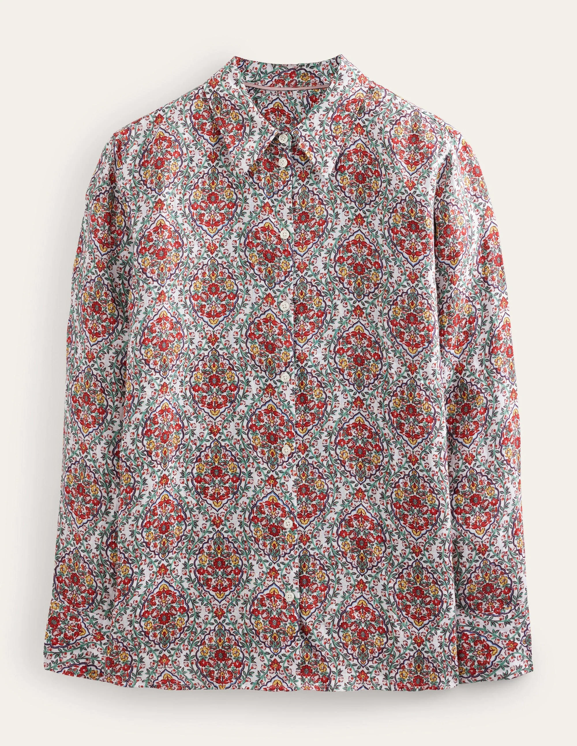 New Linen Shirt-Multi, Vine Terrace - Image 6