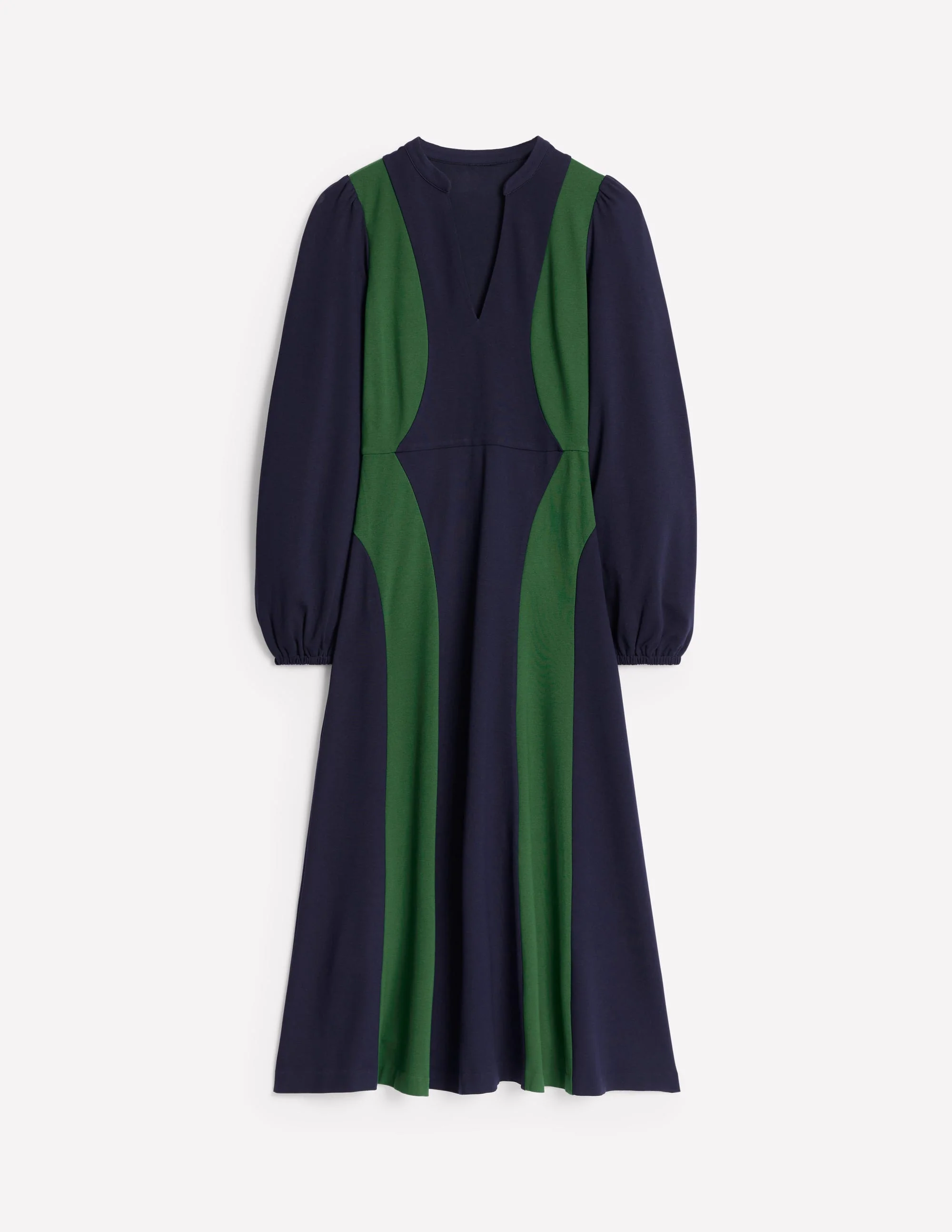 Notch Abstract Ponte Dress-Navy, Glade - Image 6