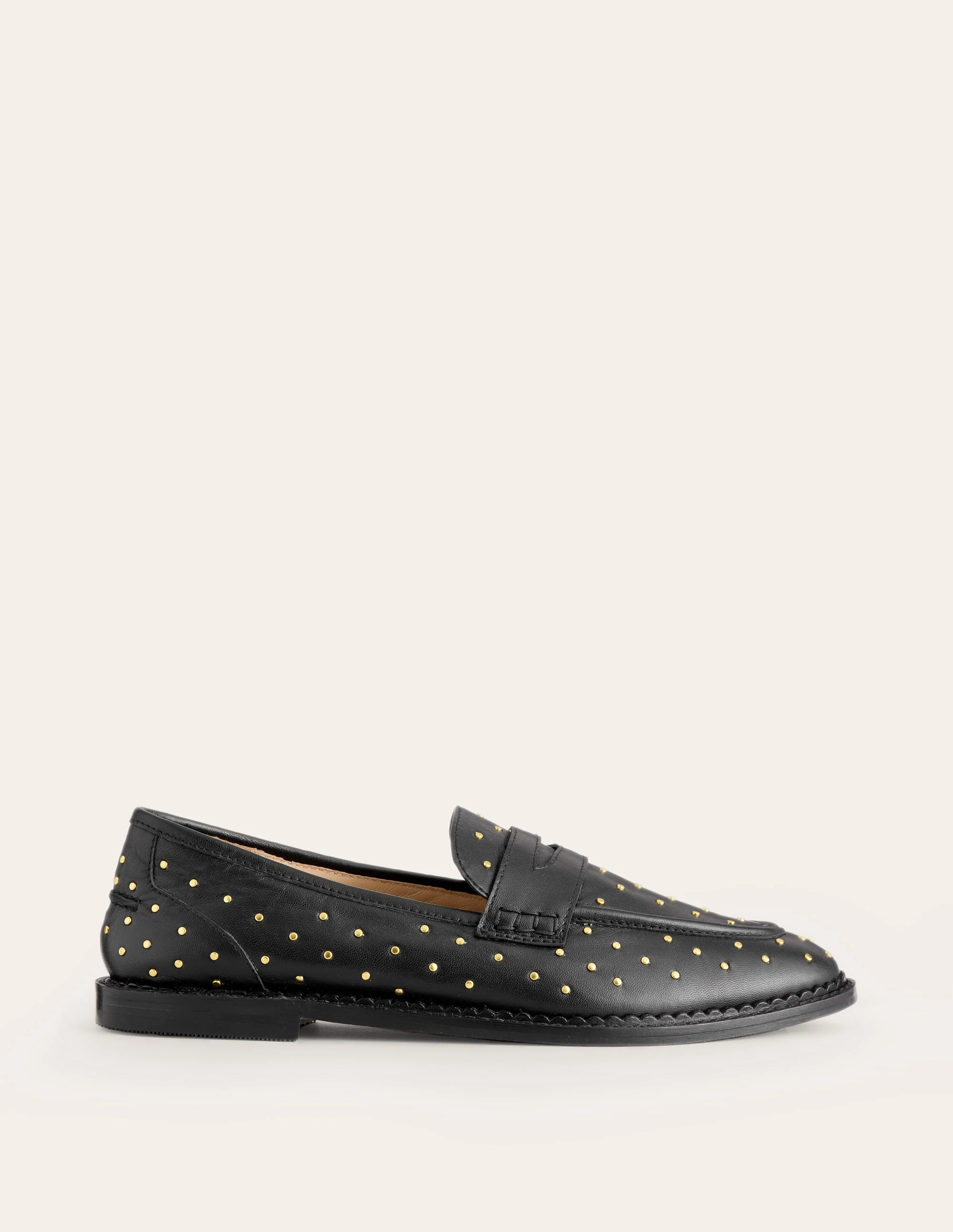 Nya Penny Loafers-Black Studs - Image 3