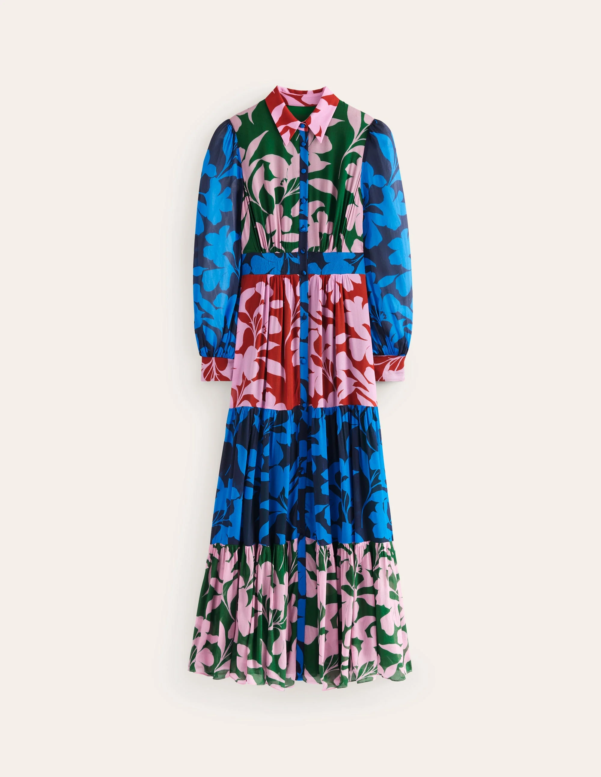 Occasion Maxi Shirt Dress-French Navy, Bloom Hotch - Image 6