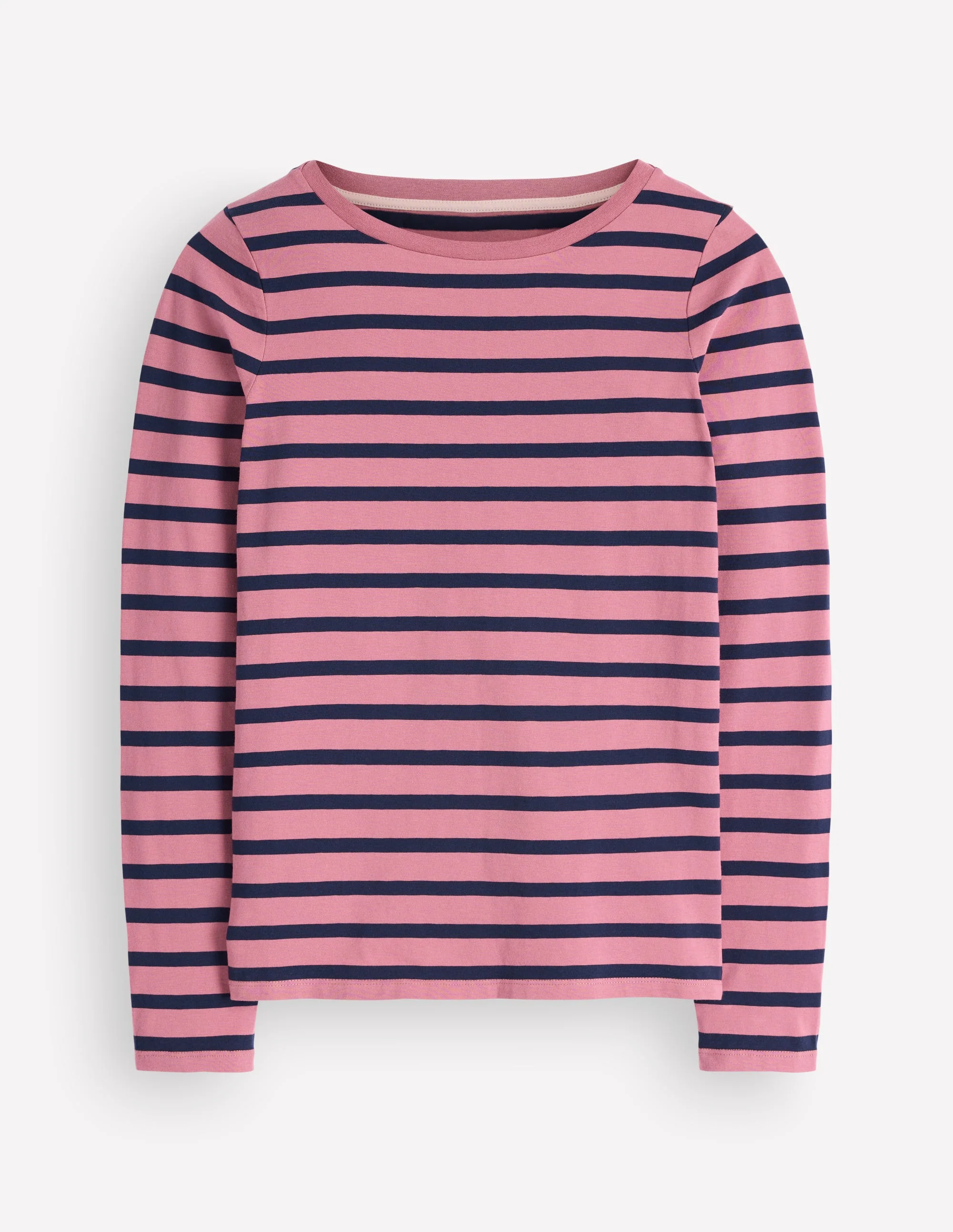 Olivia Long Sleeve Breton-Heather Rose and Navy - Image 6