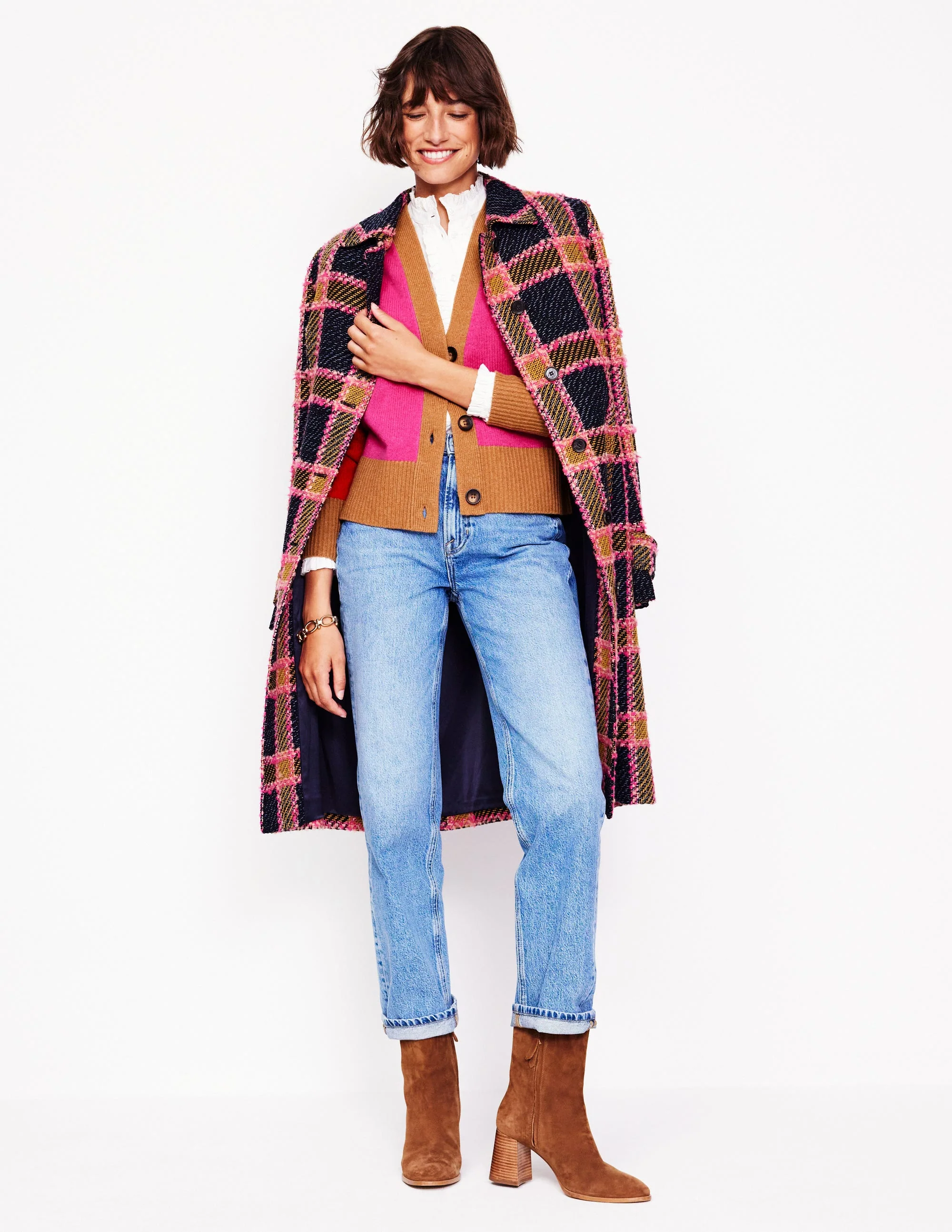 Olivia Merino Cardigan-Party Pink - Image 6