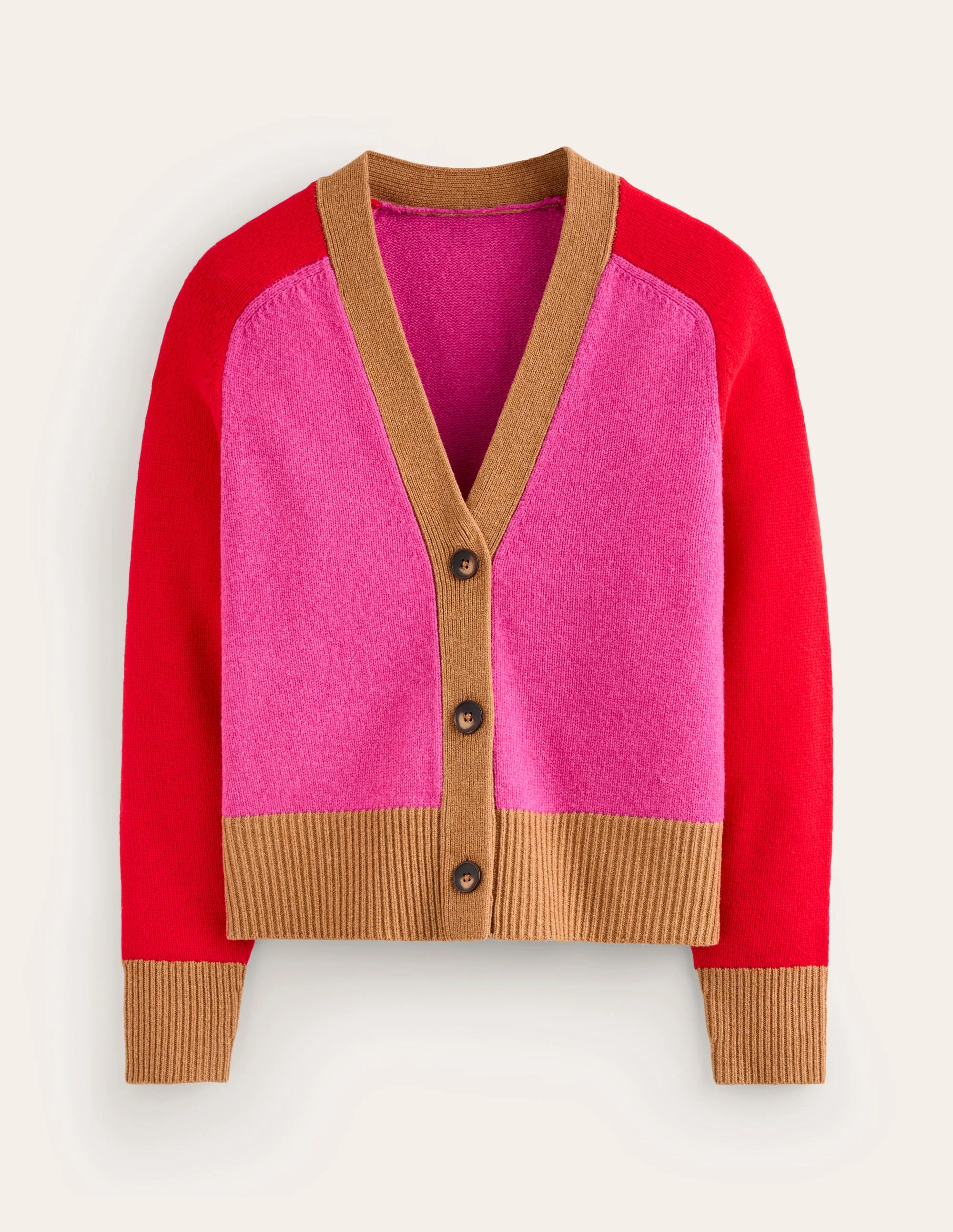 Olivia Merino Cardigan-Party Pink - Image 8