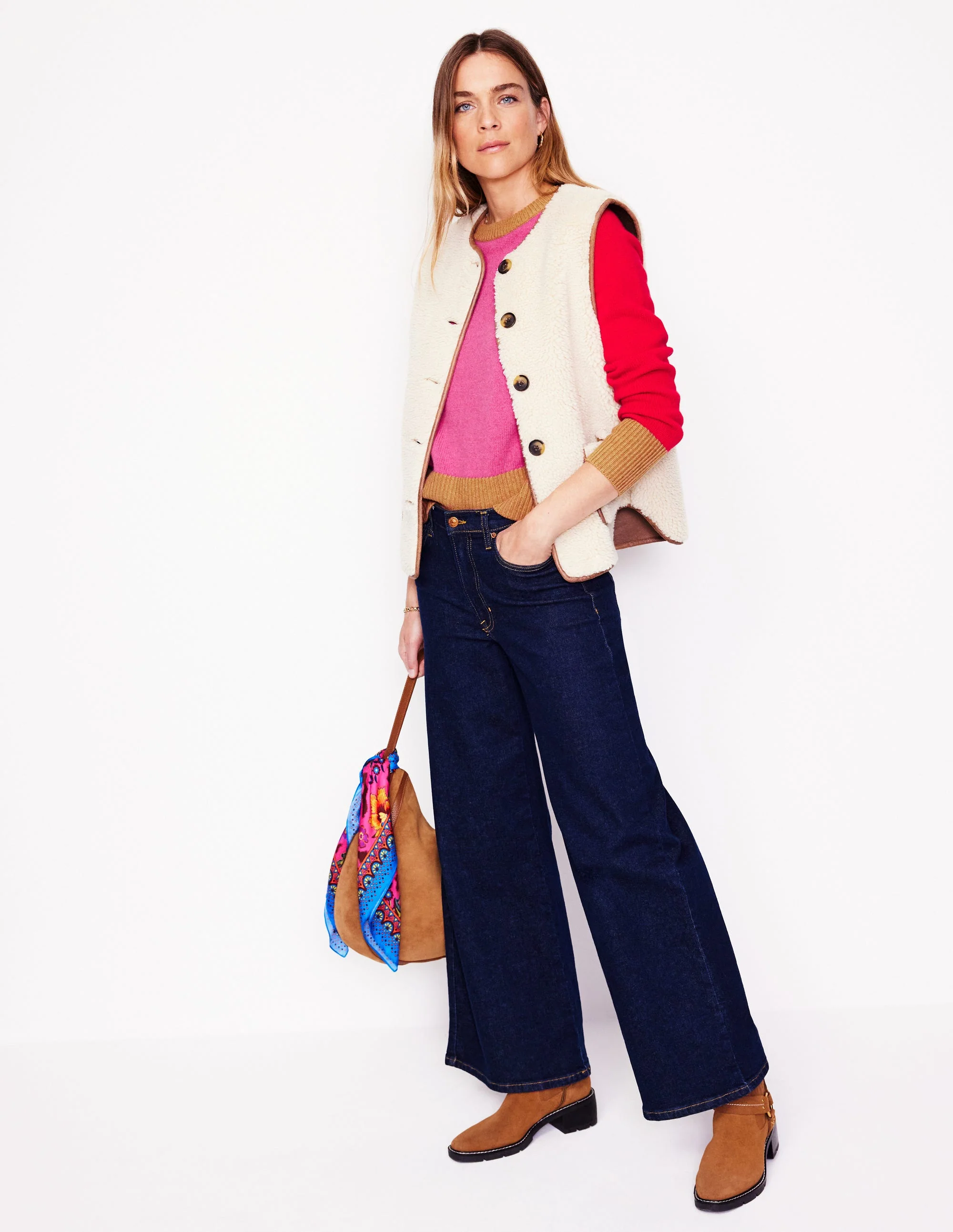 Olivia Merino Jumper-Party Pink - Image 3