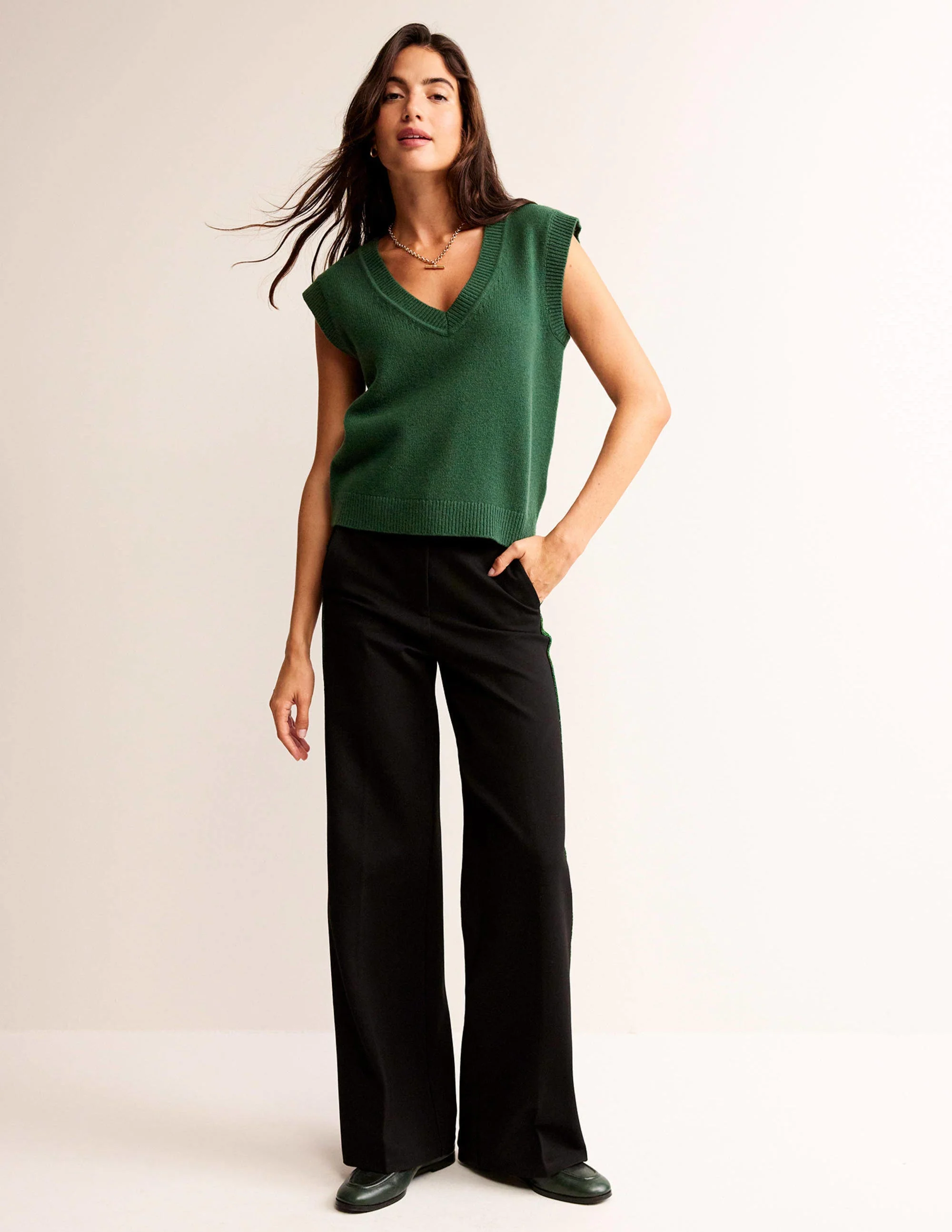 Olivia Merino Tank-Chatsworth Green - Image 4