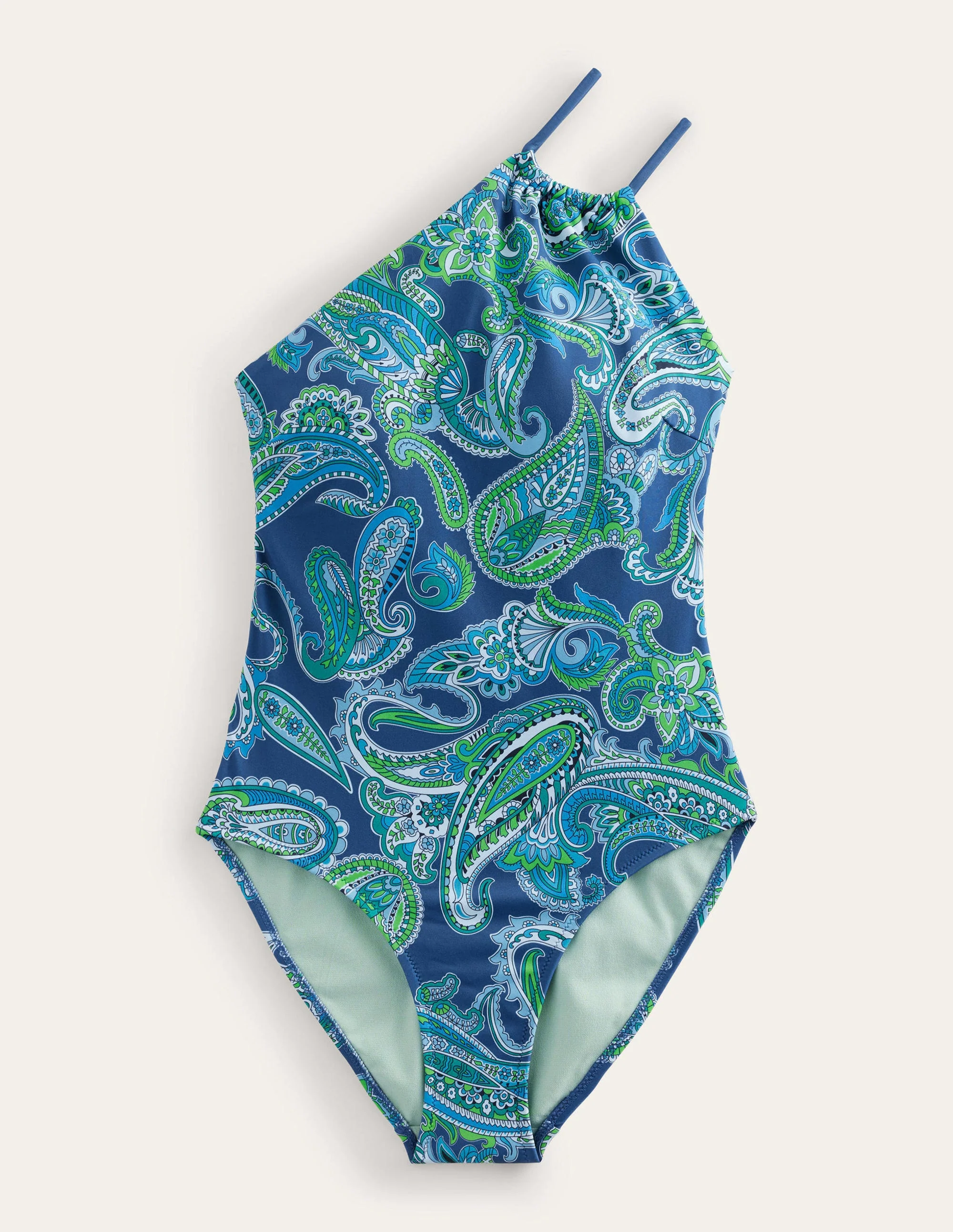 One-Shoulder String Swimsuit-Globe, Paradise Pop - Image 7