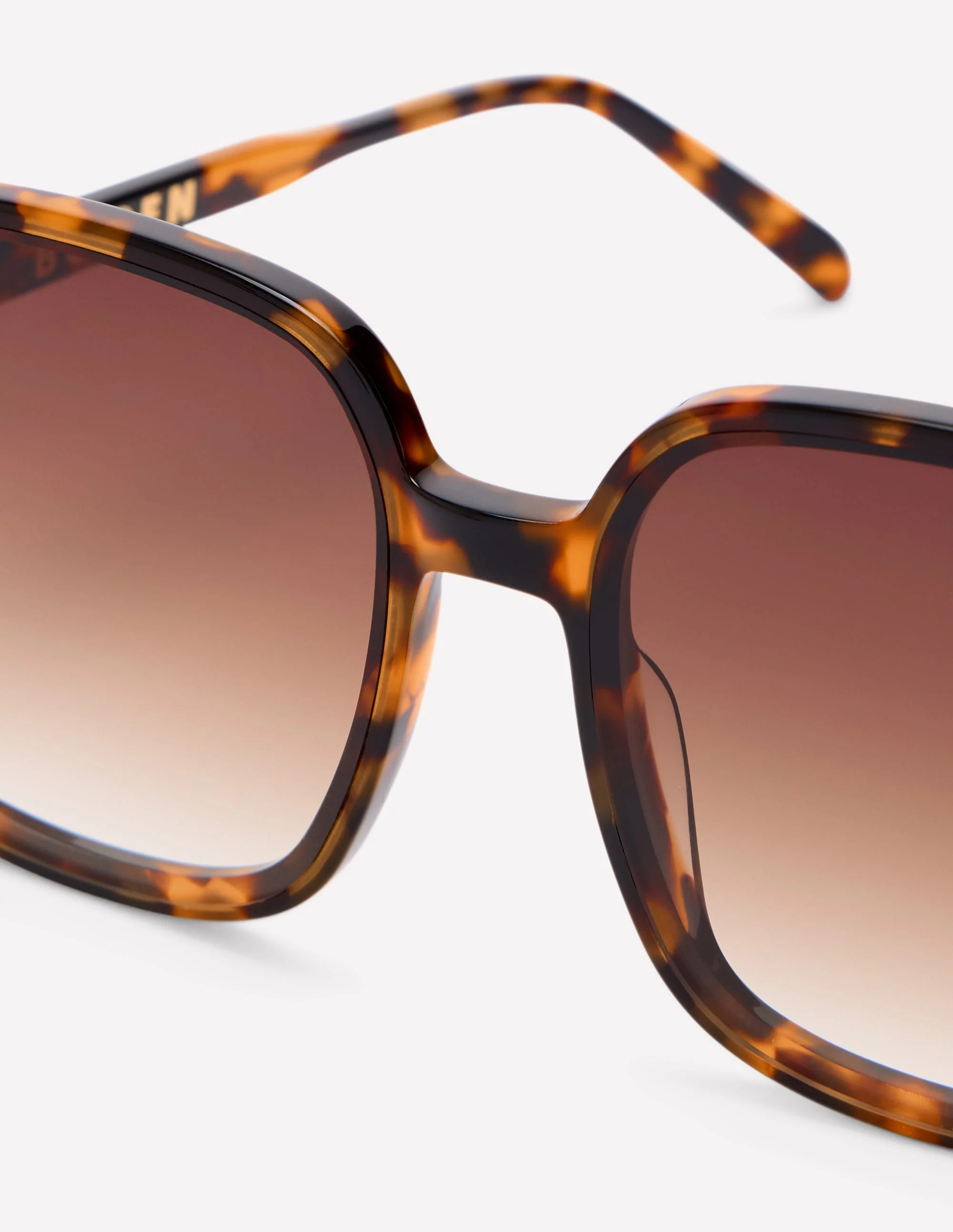 Oversized Square Sunglasses-Classic Tort - Image 4