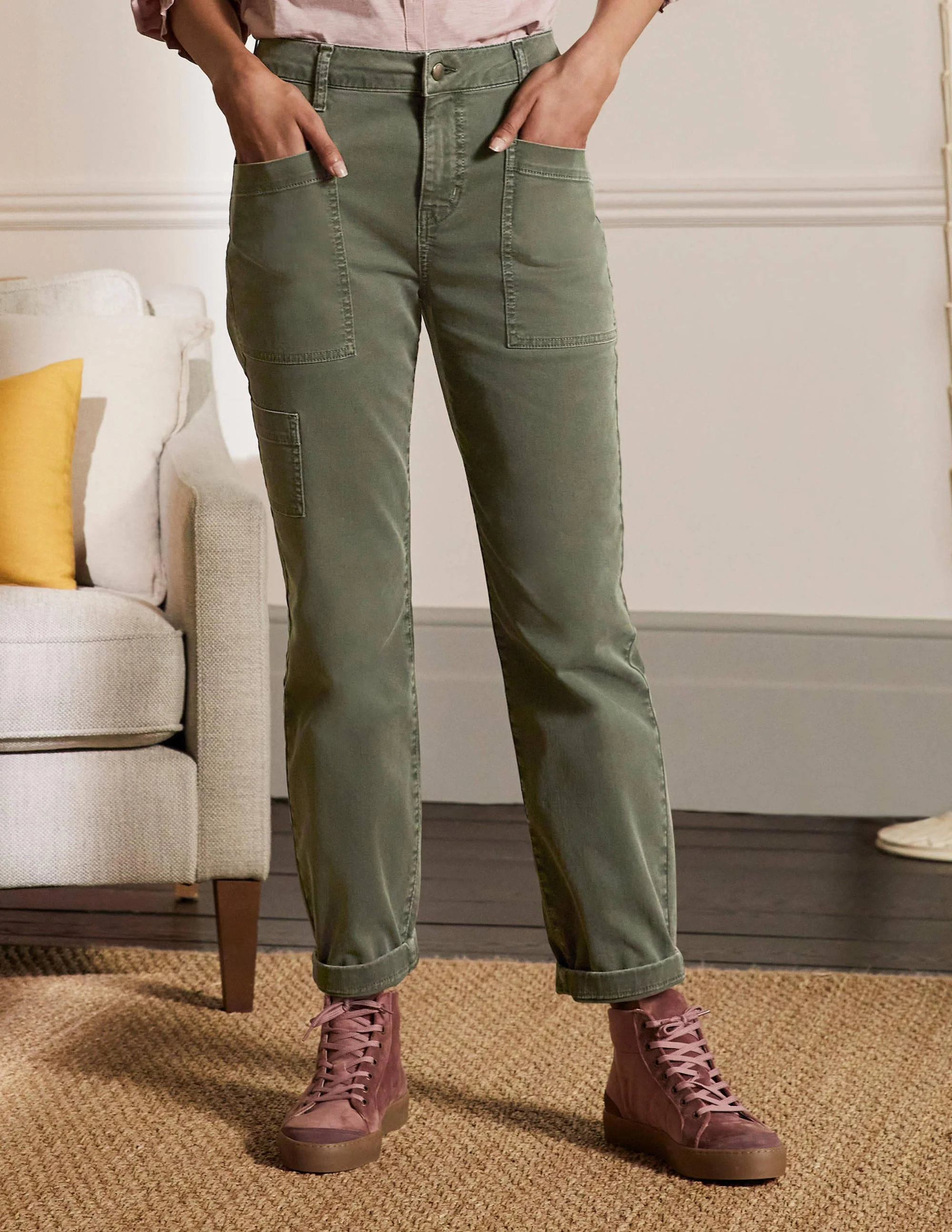 Patch Pocket Tapered Jeans-Marsh - Image 2