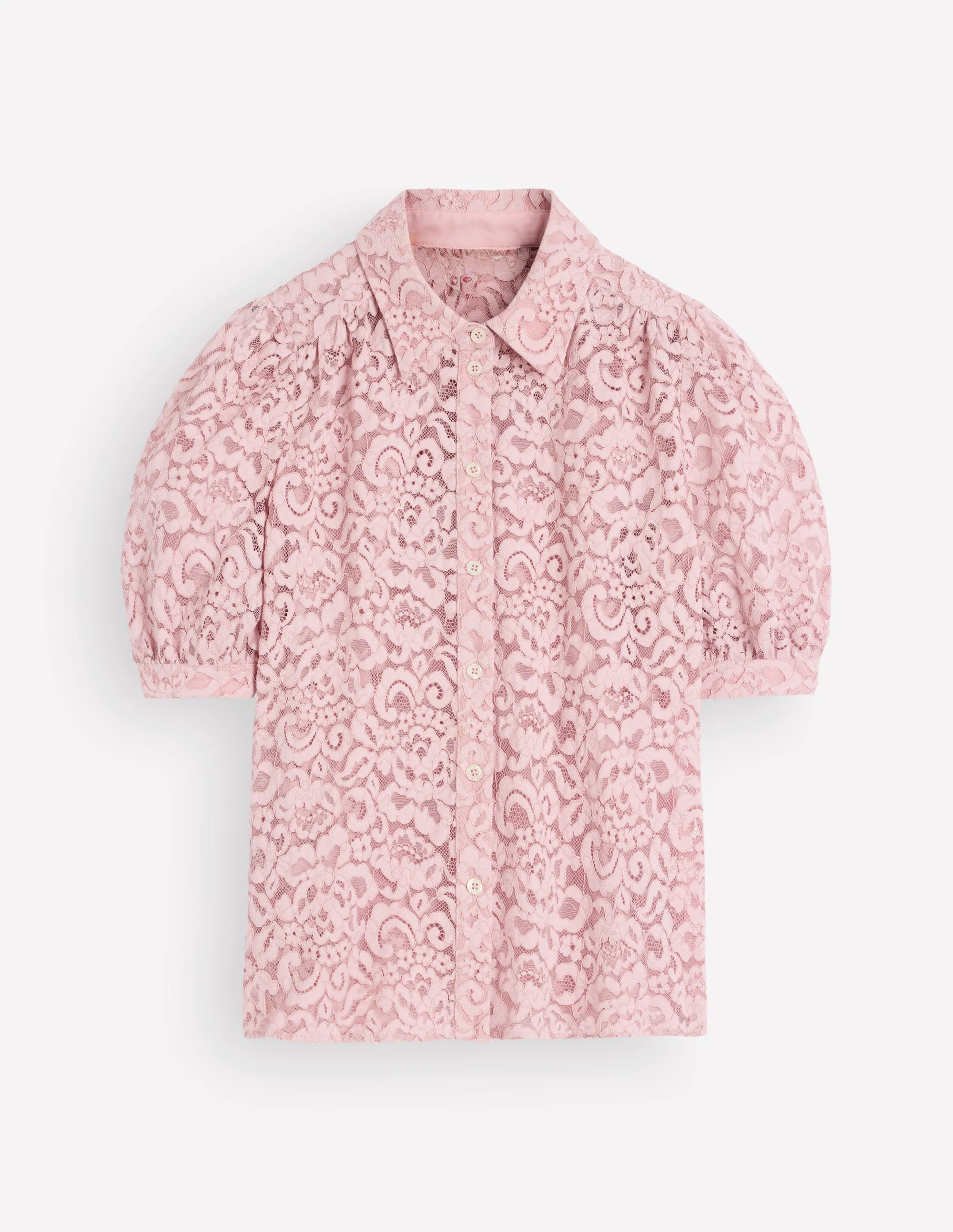 Penelope Lace Shirt-Pink Violet - Image 6
