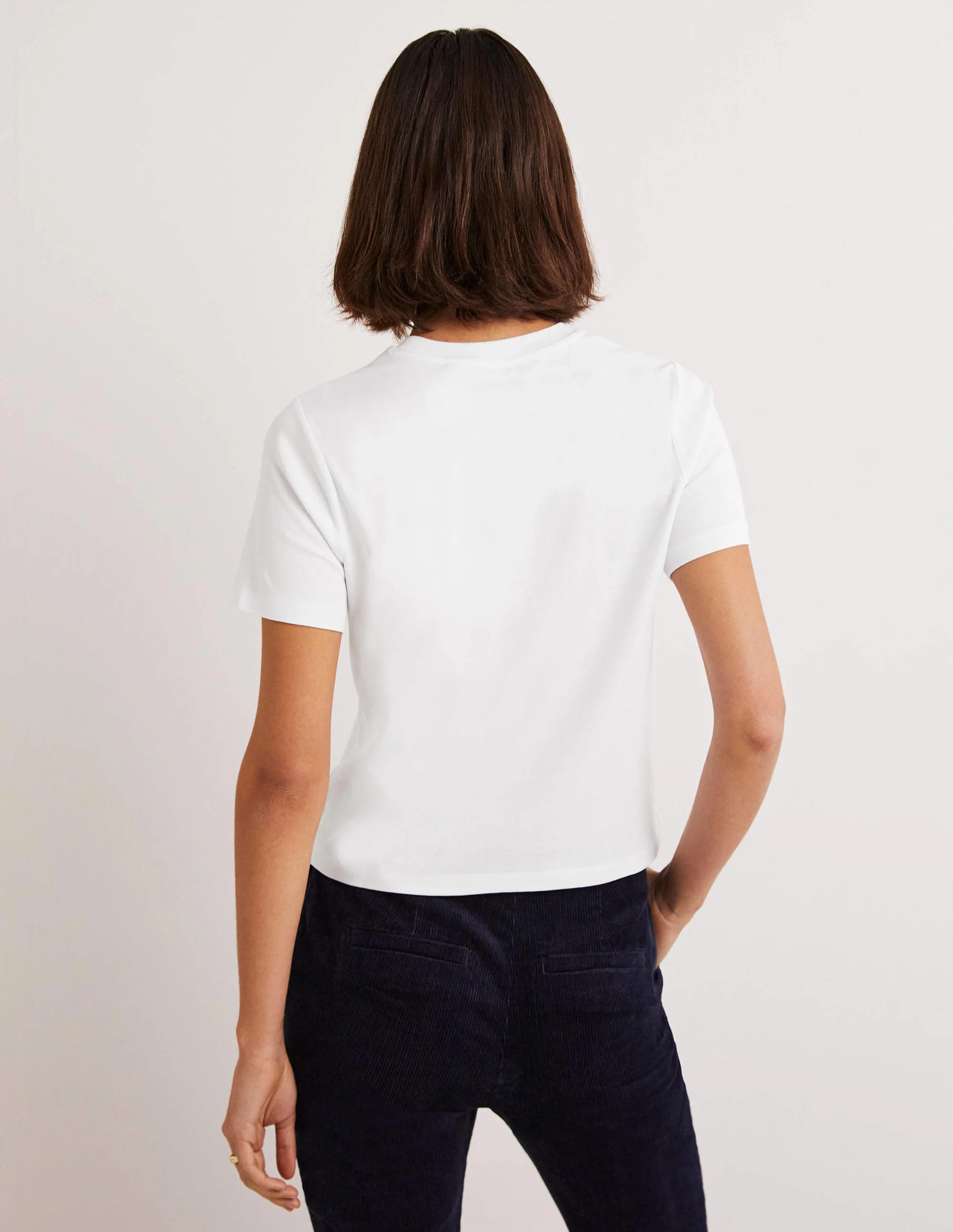 Perfect Cotton T-Shirt-White - Image 3
