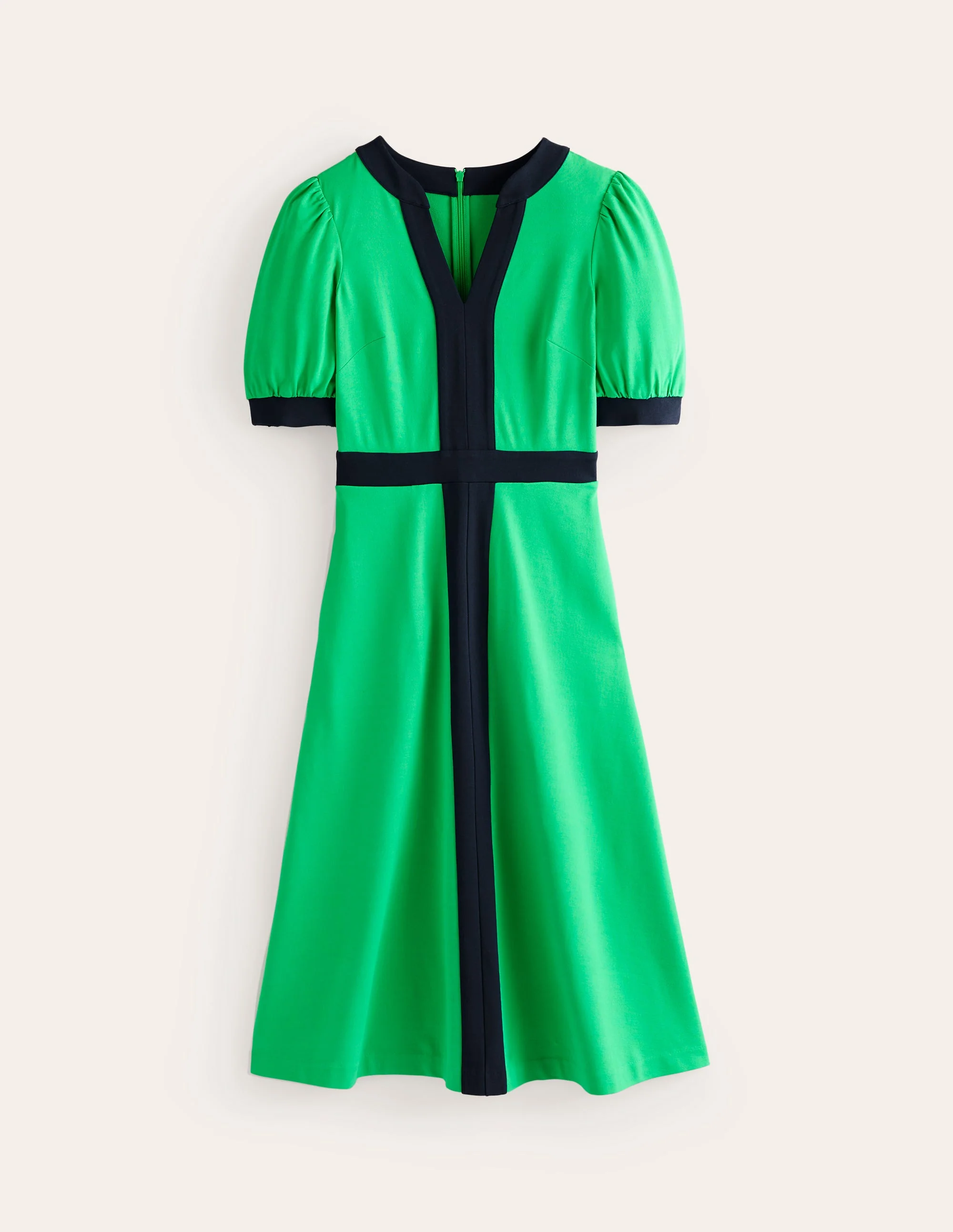 Philippa Ponte Midi Dress-Green Tambourine - Image 5