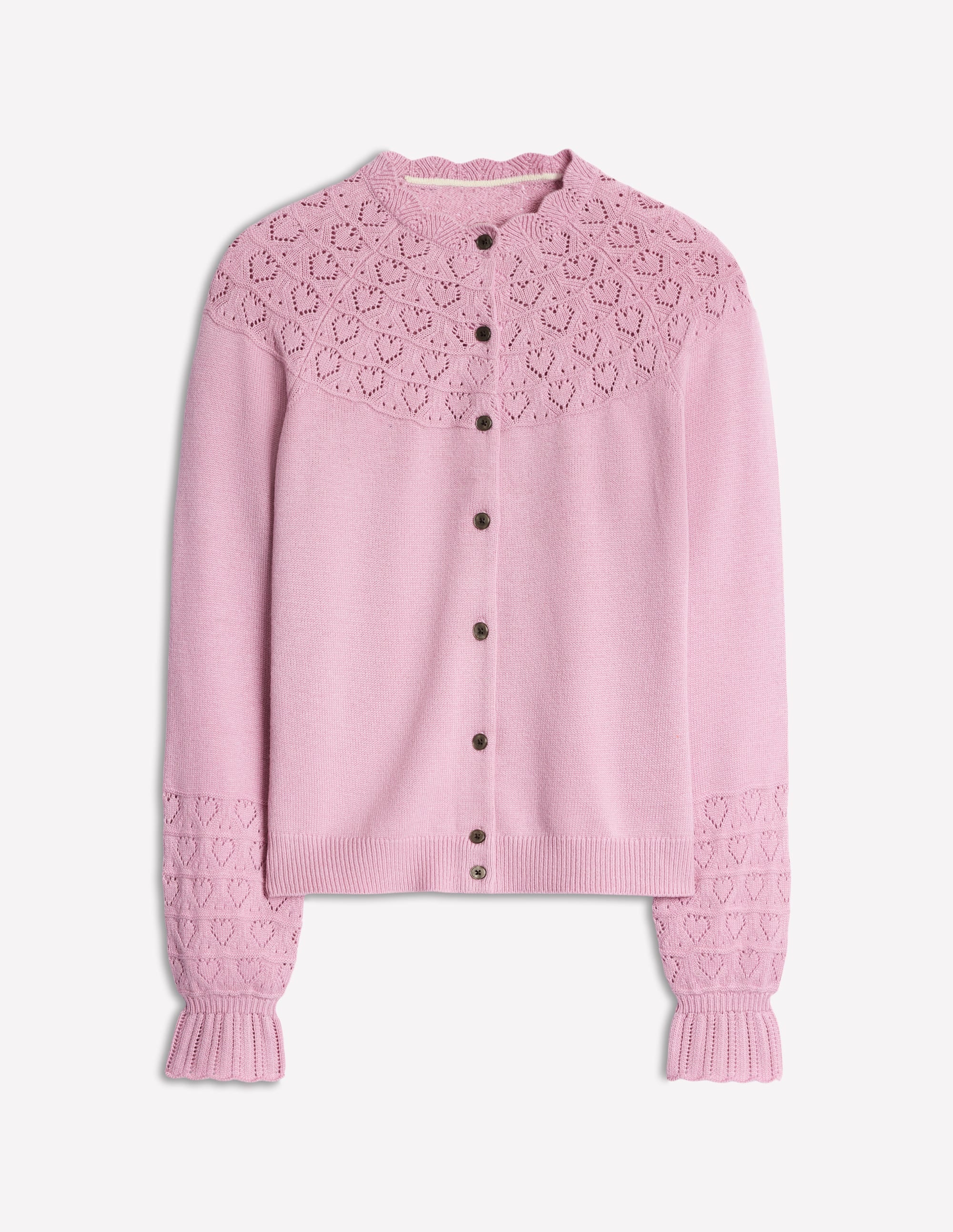 Pretty Raglan Cardigan-Soft Lavender Pink - Image 5