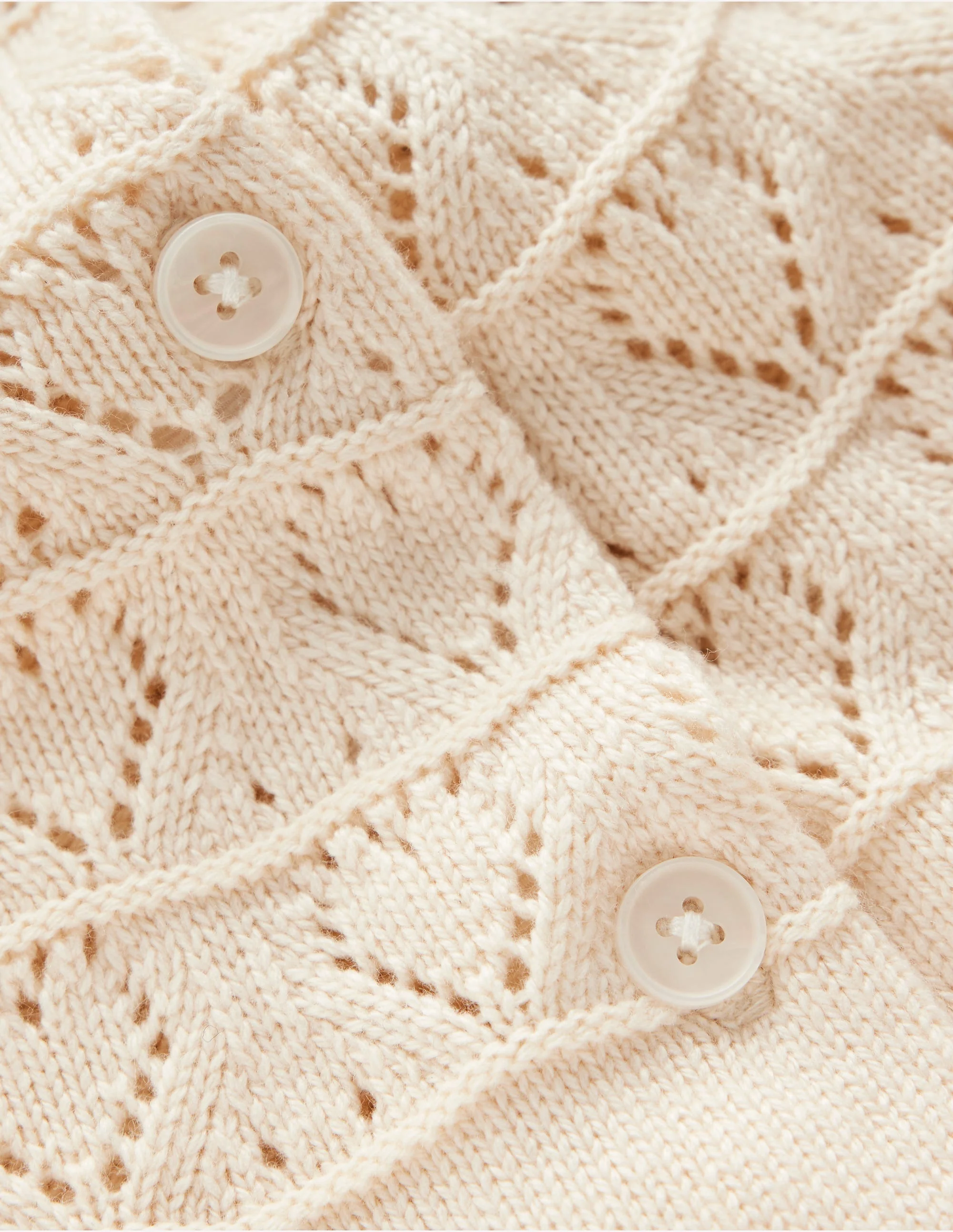 Pretty Raglan Cardigan-Warm Ivory - Image 6