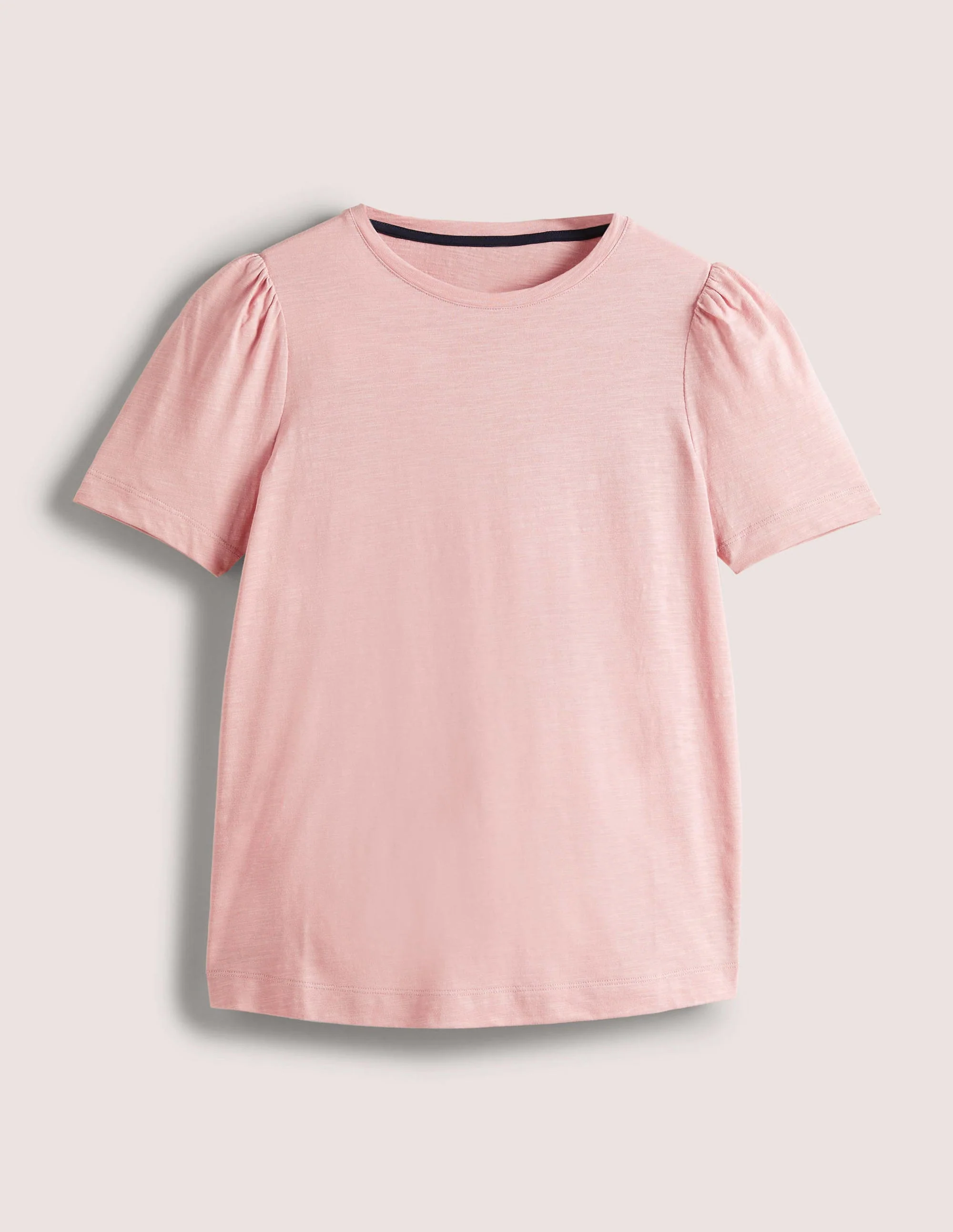 Puff Sleeve Cotton T-Shirt-Milkshake - Image 5