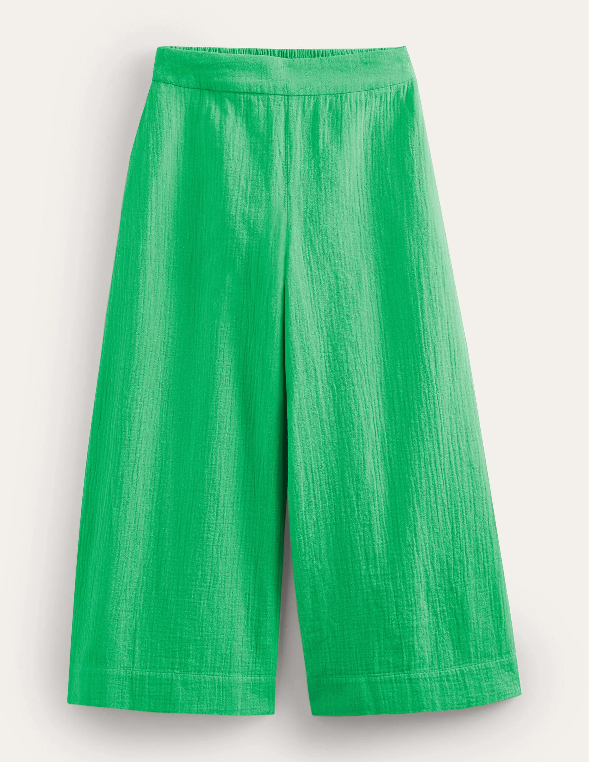 Pull-on Doublecloth Trousers-Bright Green - Image 5