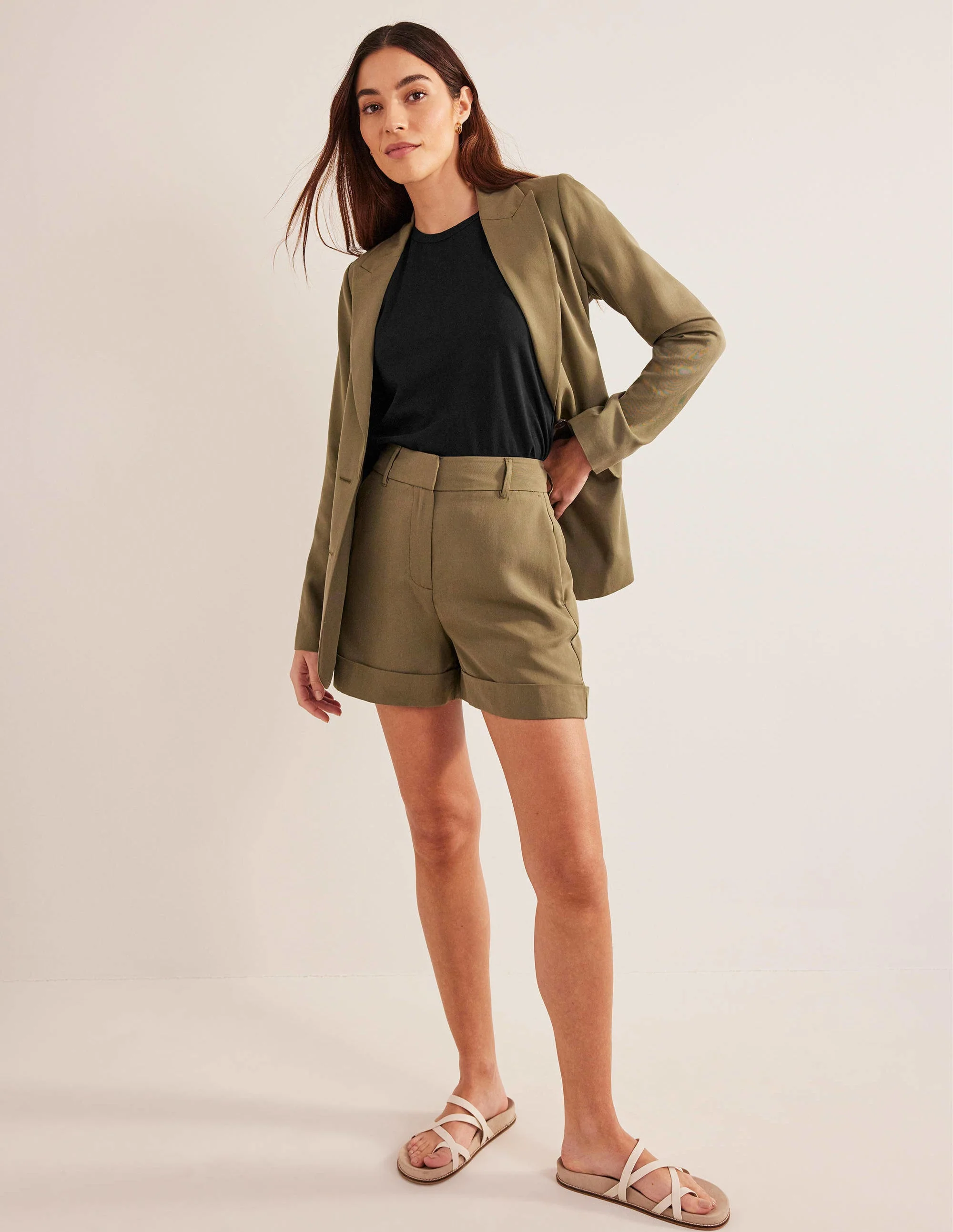 Pure Cotton Cropped Vest-Black - Image 4