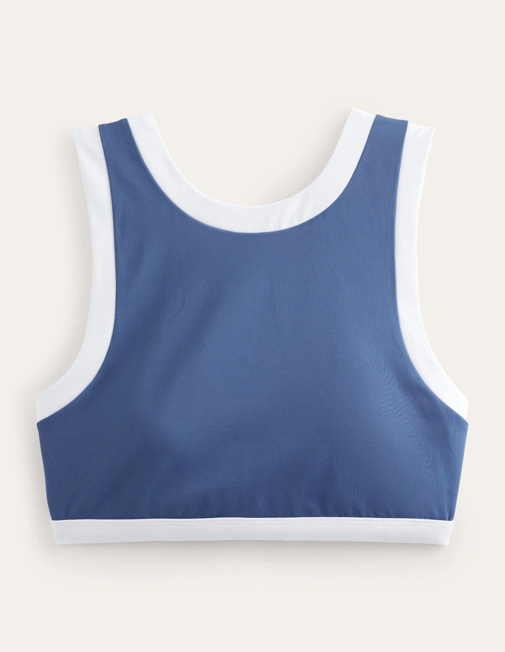 Racer Crew Neck Bikini Top-Globe Colourblock - Image 5