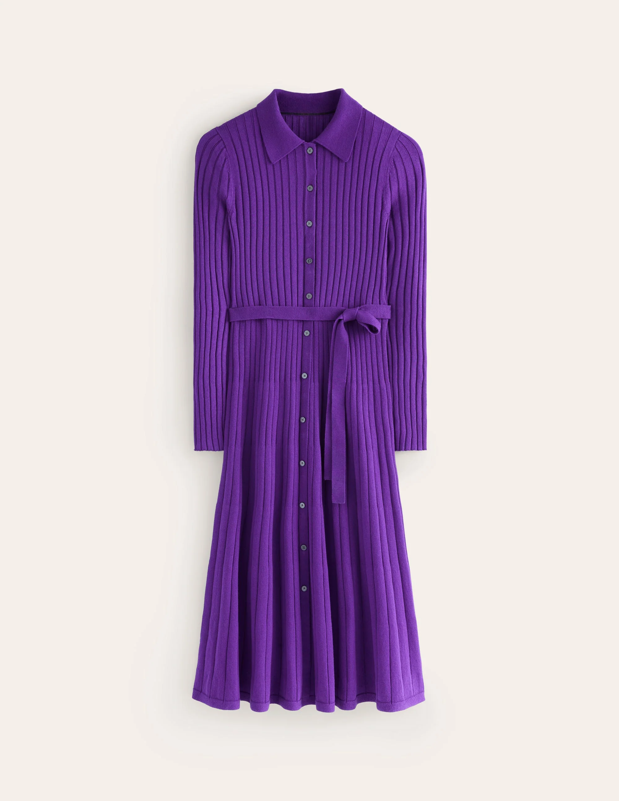 Rachel Knitted Shirt Dress-Amethyst - Image 6