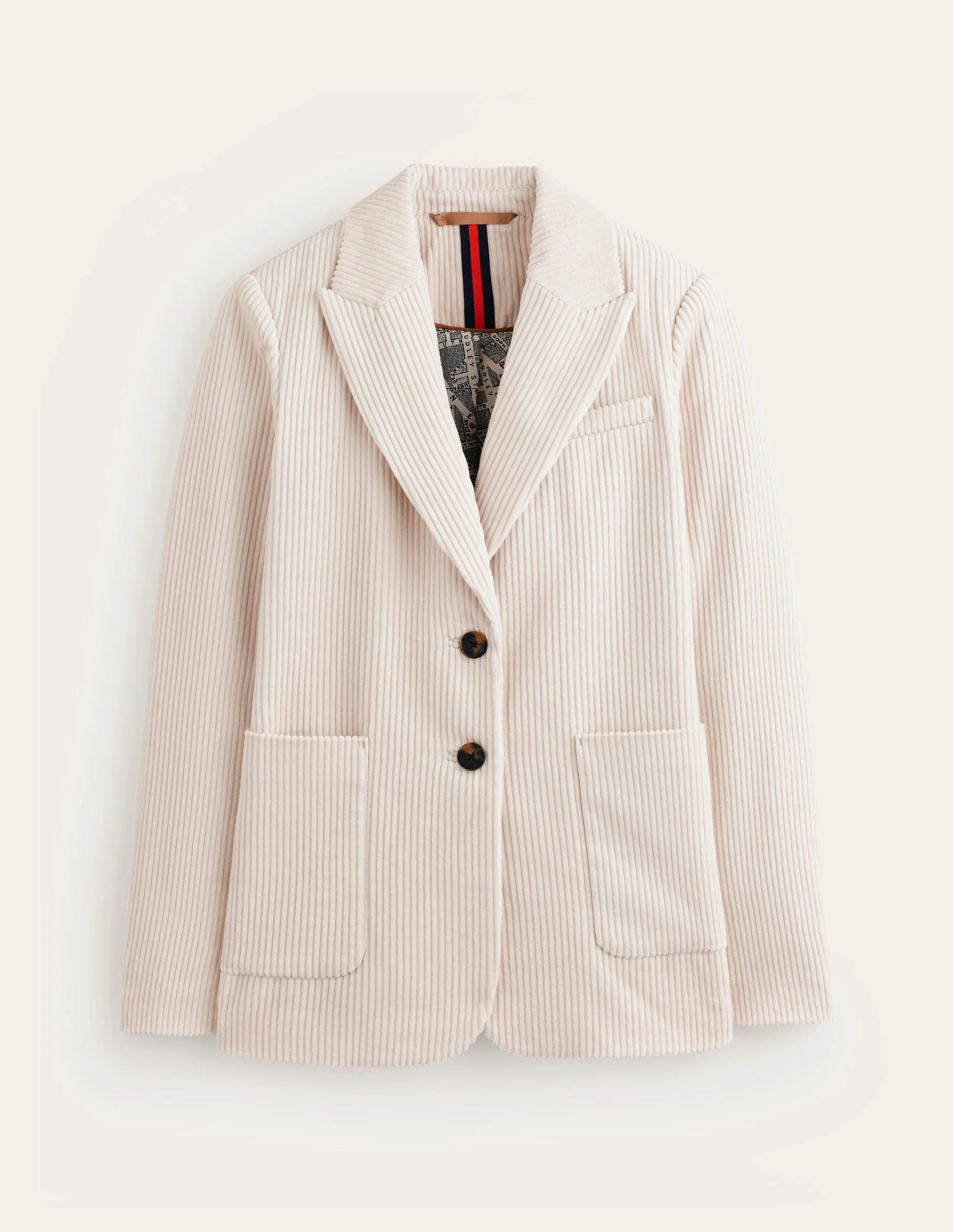 Relaxed Cord Blazer-Ivory - Image 6