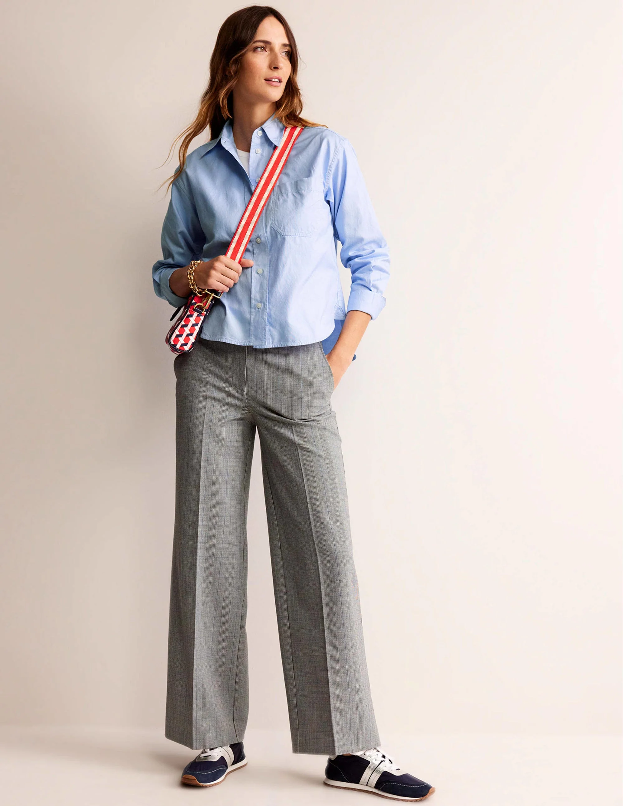 Relaxed Cotton-Poplin Shirt-Blue Oxford - Image 4