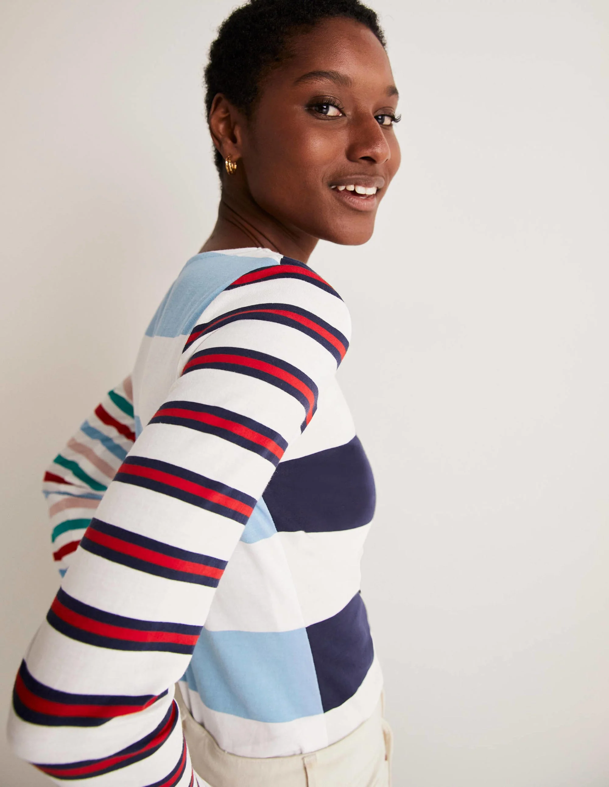 Repurposed Breton Top-Navy Multi Stripe - Image 5