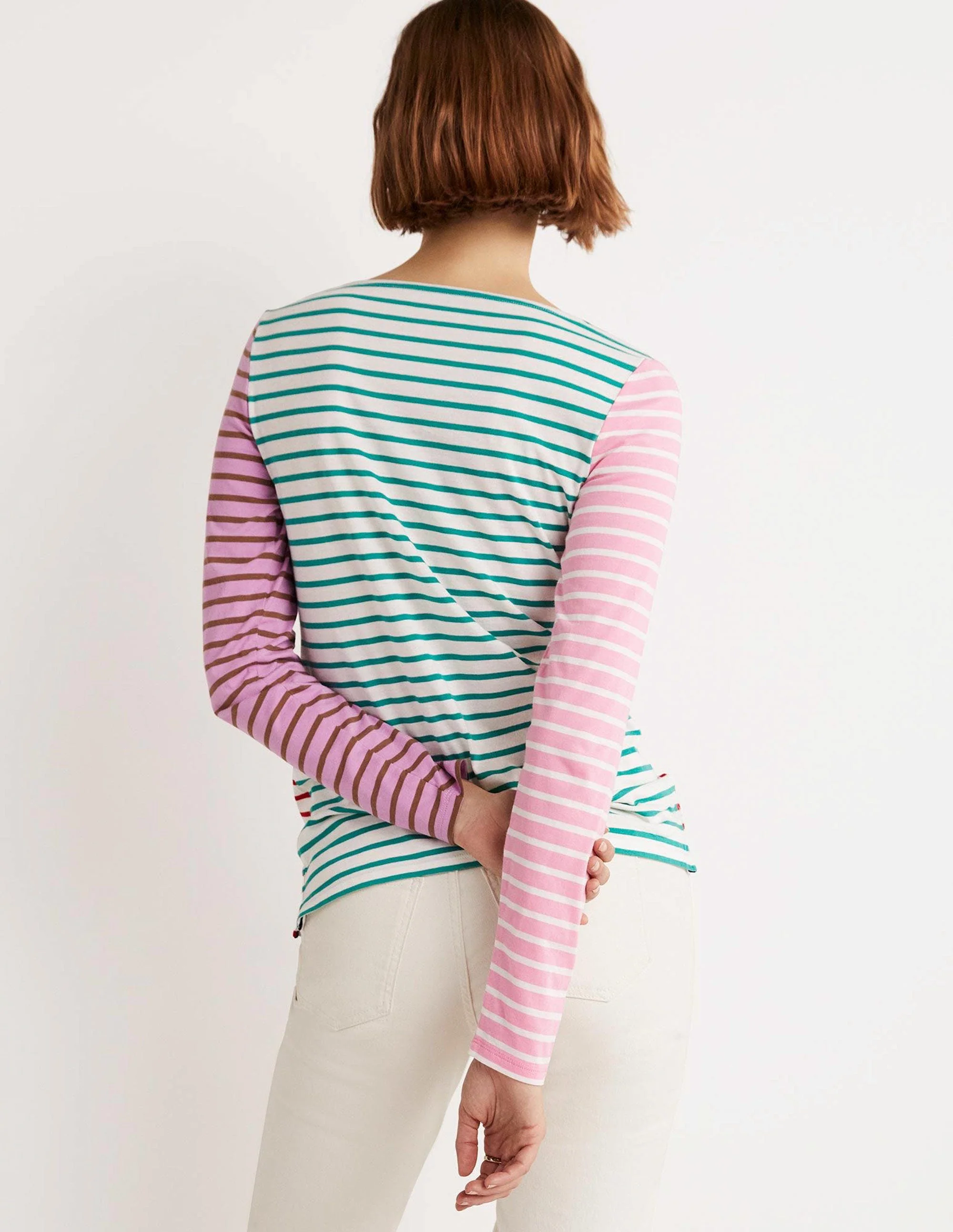 Repurposed Breton Top-Pink Multi Stripe - Image 8