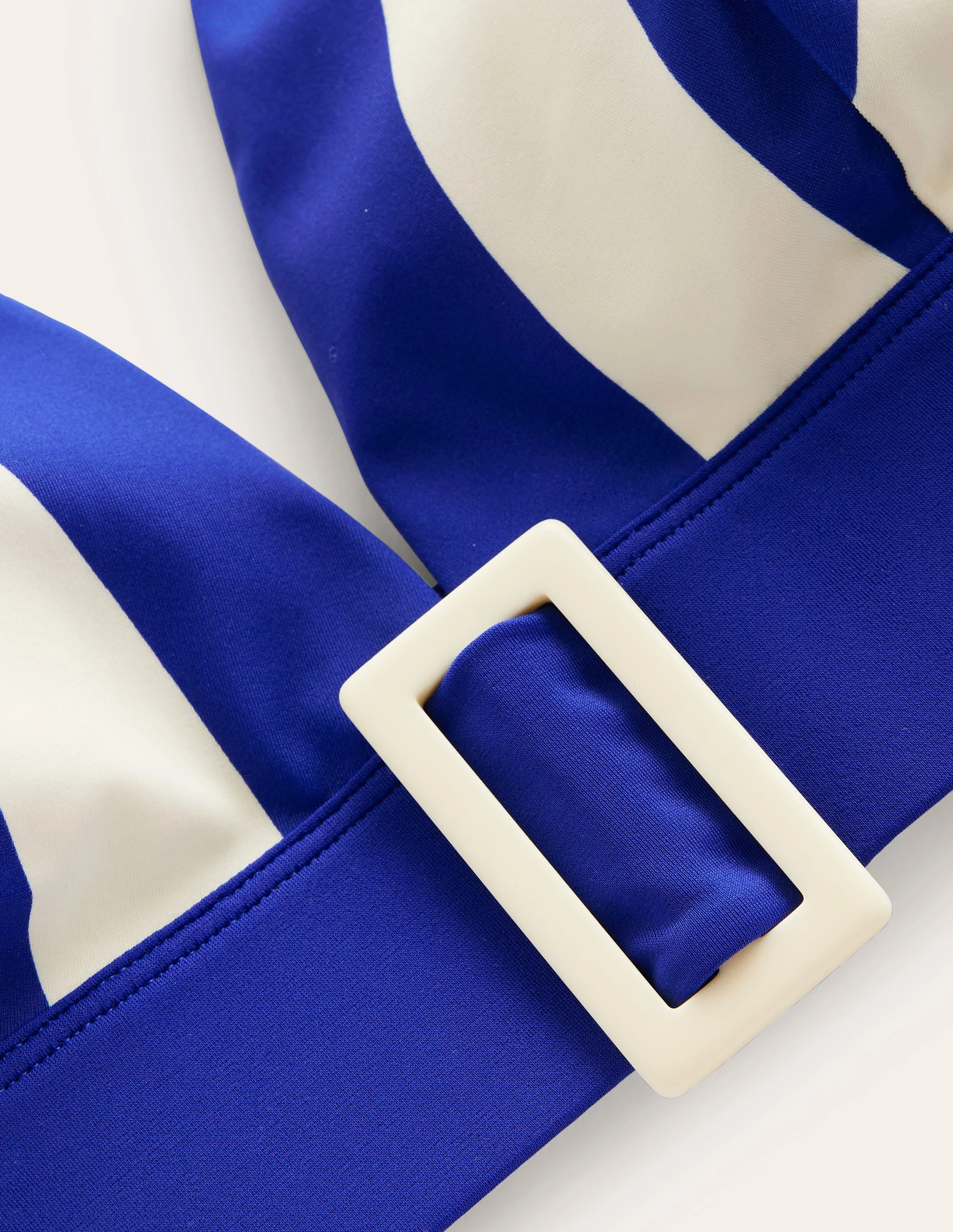 Resin Buckle Bikini Top-Blue/ Ivory Stripe - Image 6