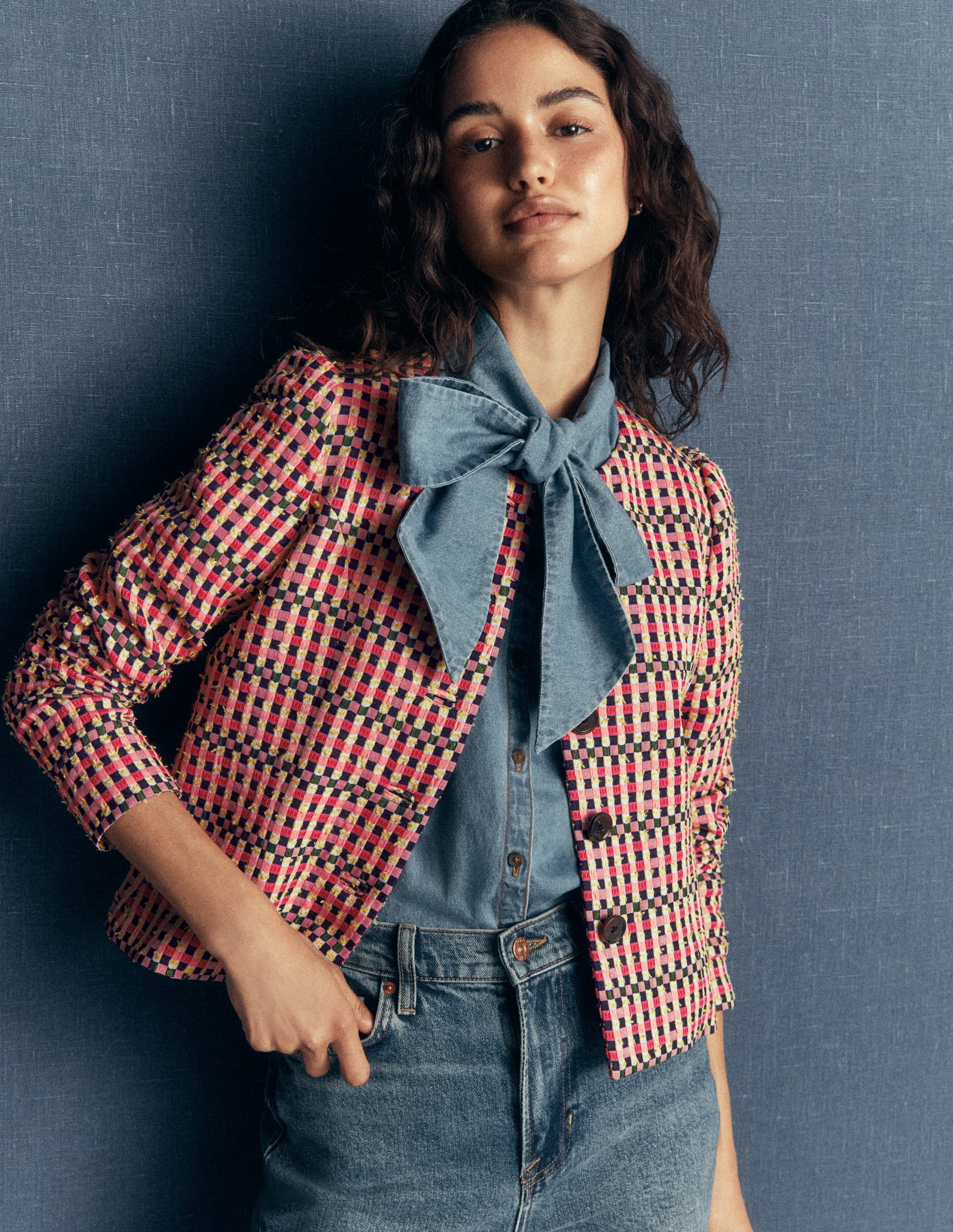 Salisbury Puff Sleeve Jacket-Multi - Image 2