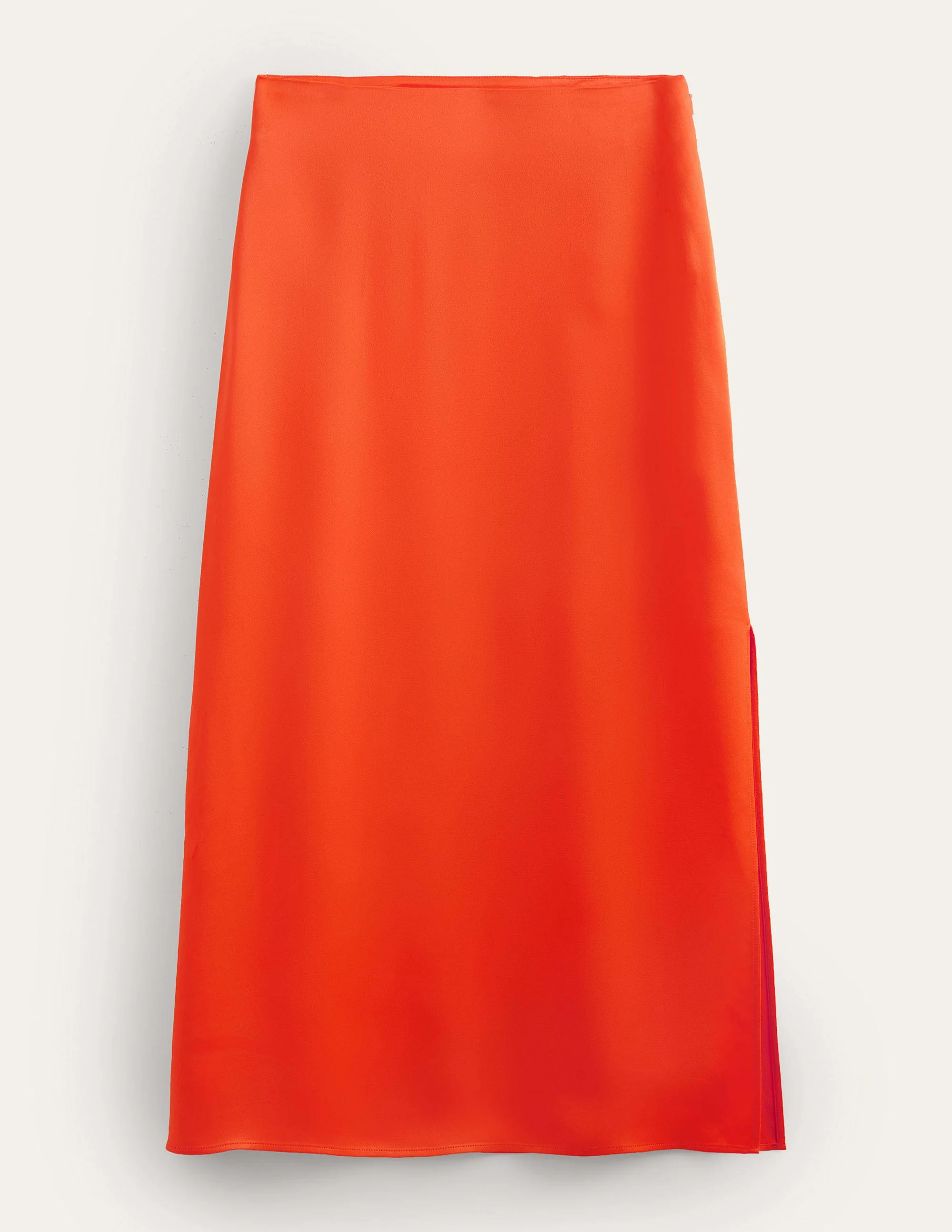 Satin Column Skirt-Cherry Tomato - Image 6