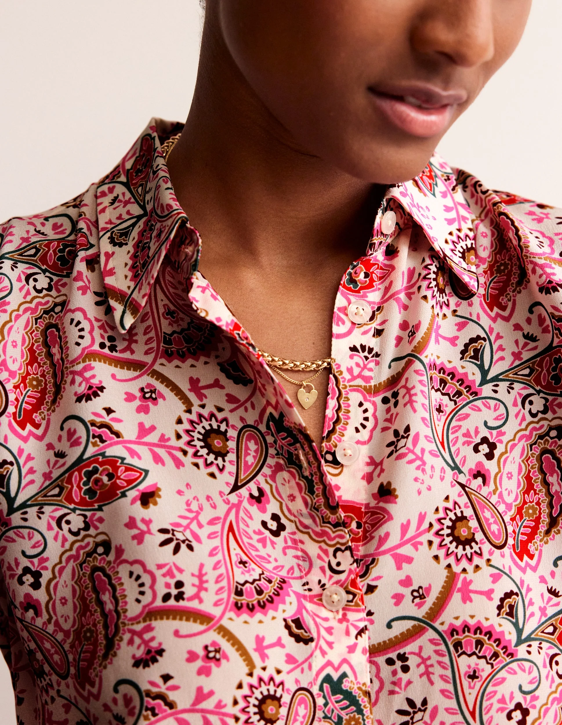 Sienna Silk Shirt-Ivory, Fantastical - Image 2