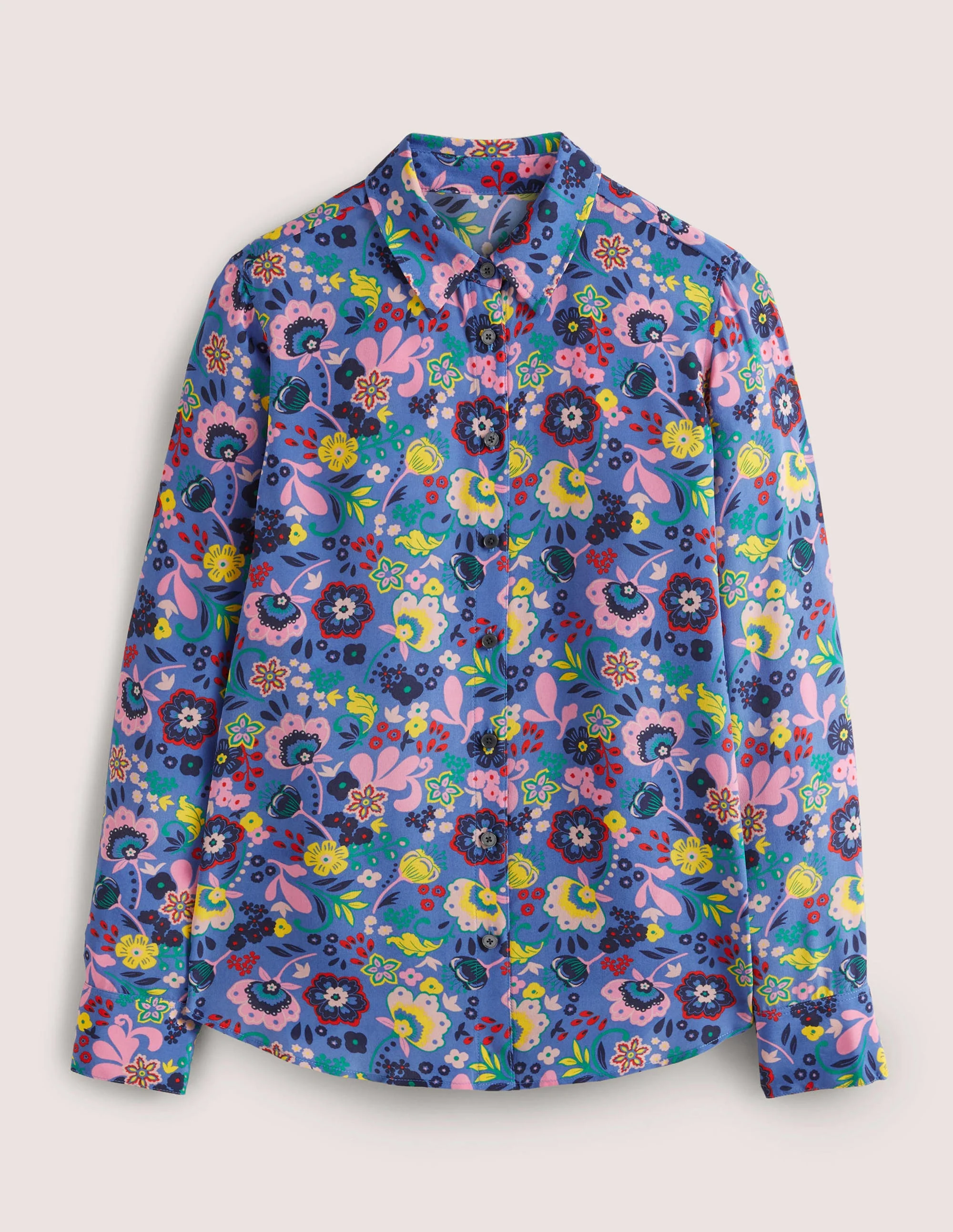 Silk Shirt-Riviera Blue, Pretty Paradise - Image 6