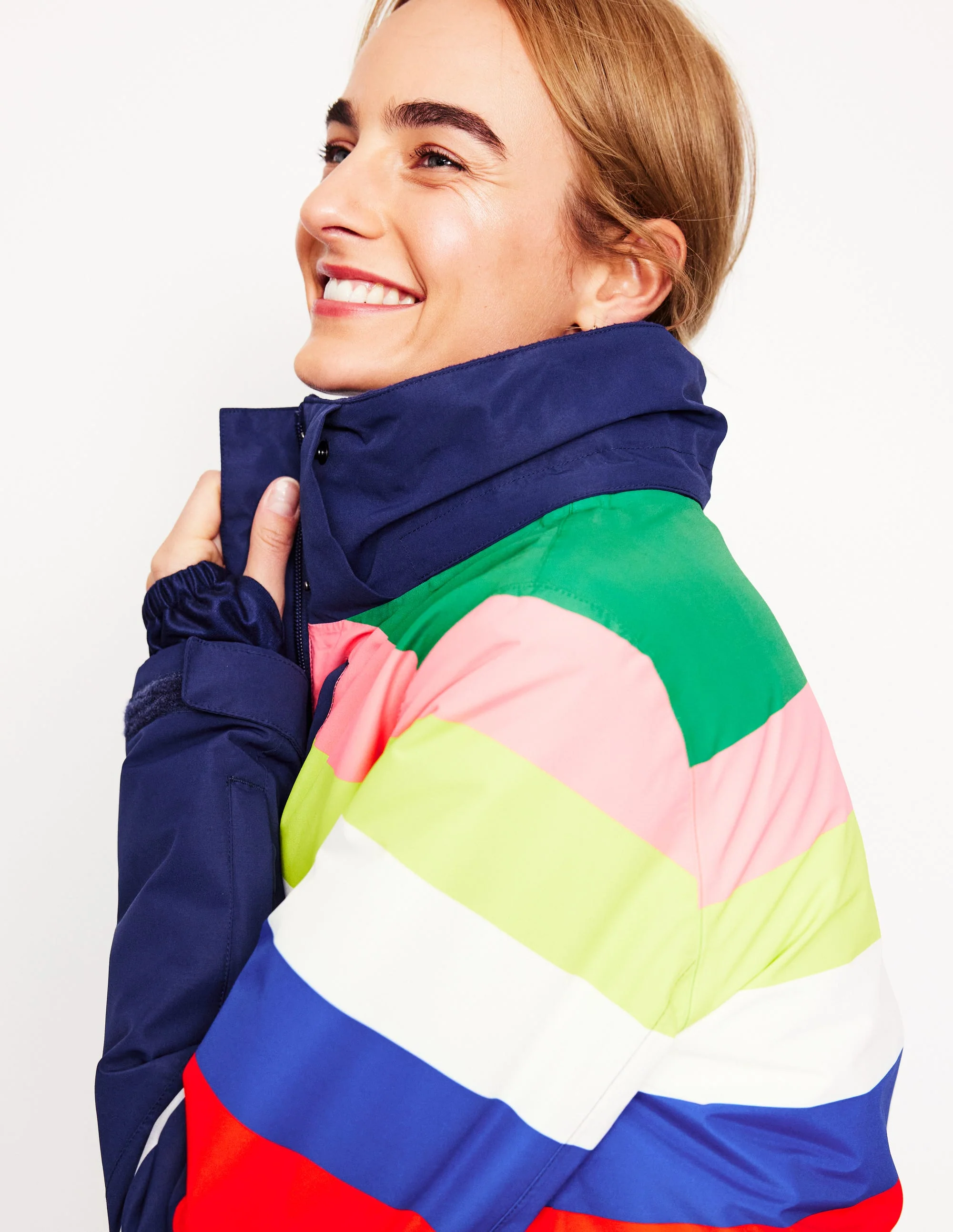 Ski Jacket-Rainbow Stripe - Image 5