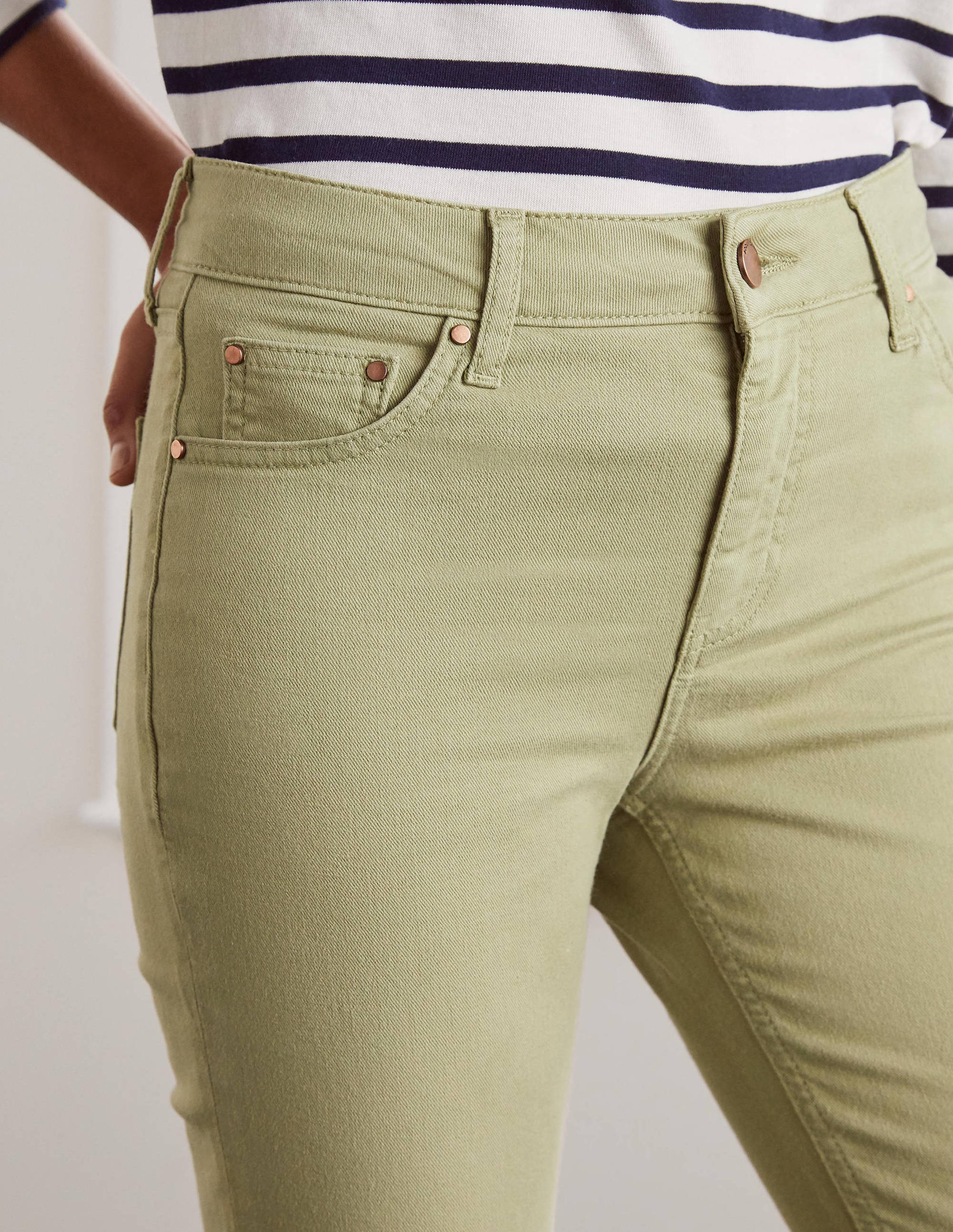 Slim Straight Ankle Skimmers-Soft Mint - Image 4