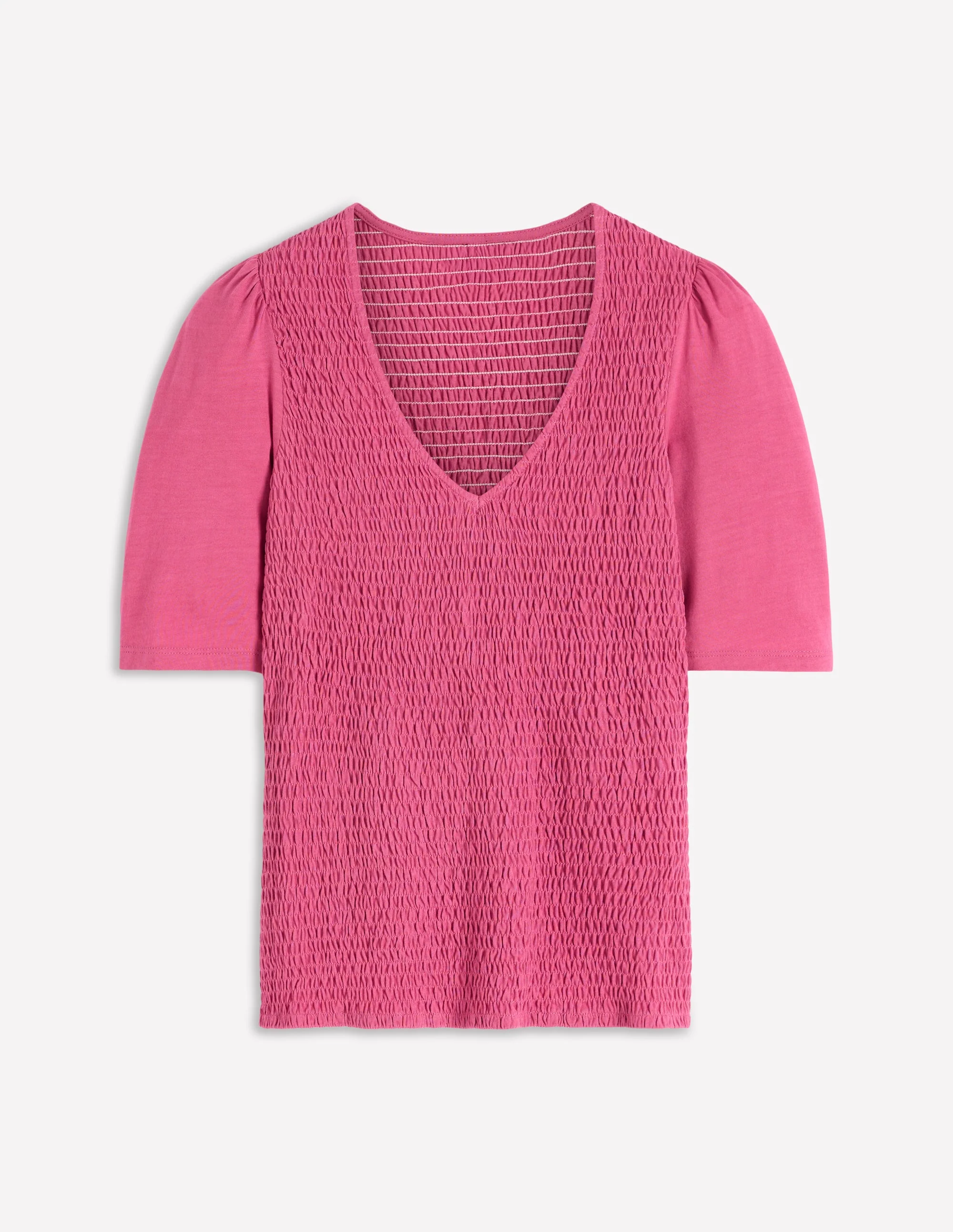 Smocked V Neck Top-Malaga - Image 6