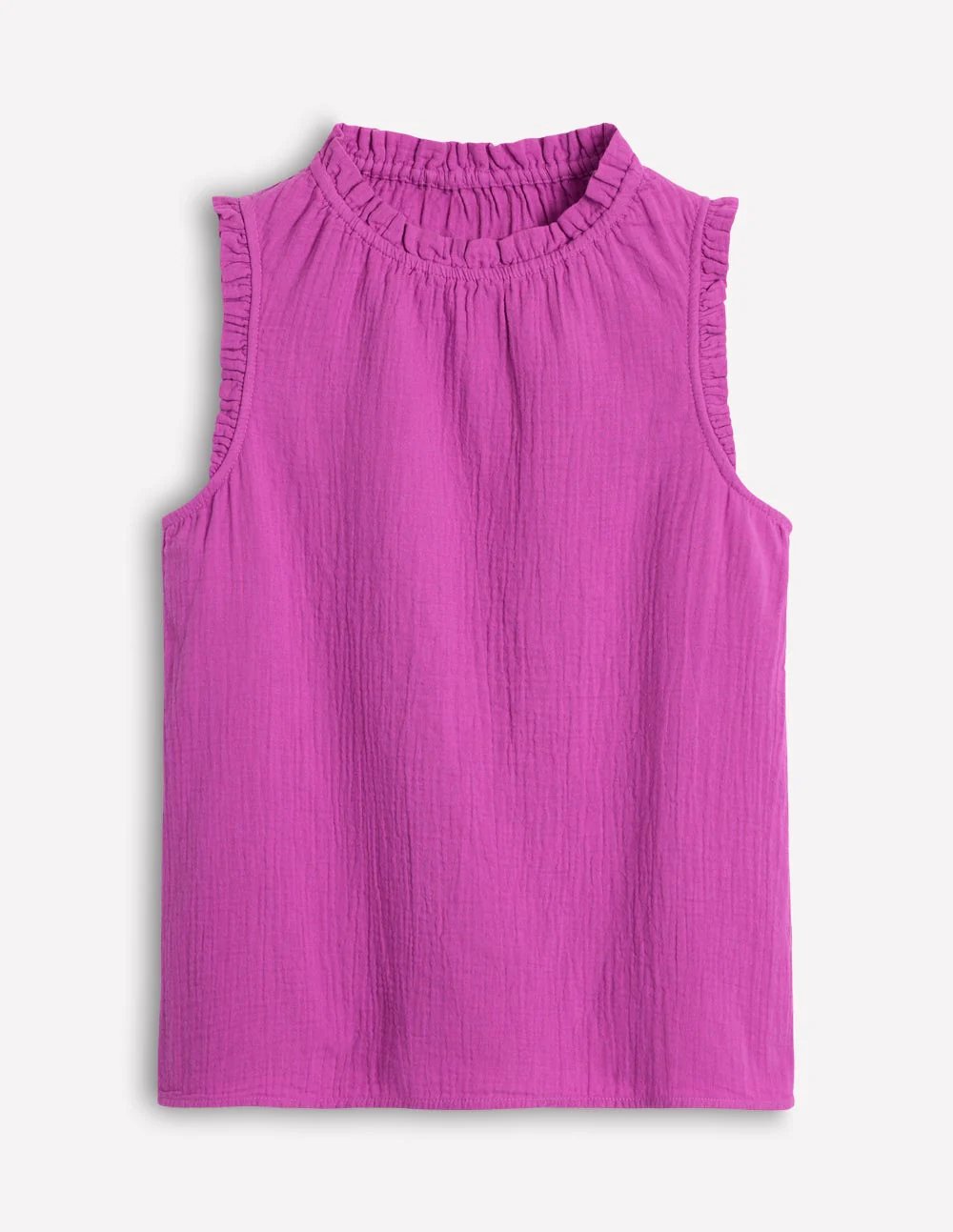 Sophie Ruffle Double Cloth Top-Foxglove Purple - Image 6