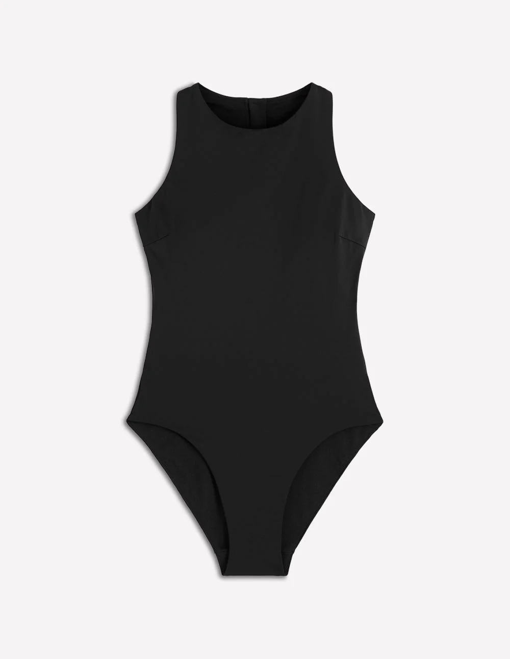 Sporty High Neck Swimsuit-Black - Image 6