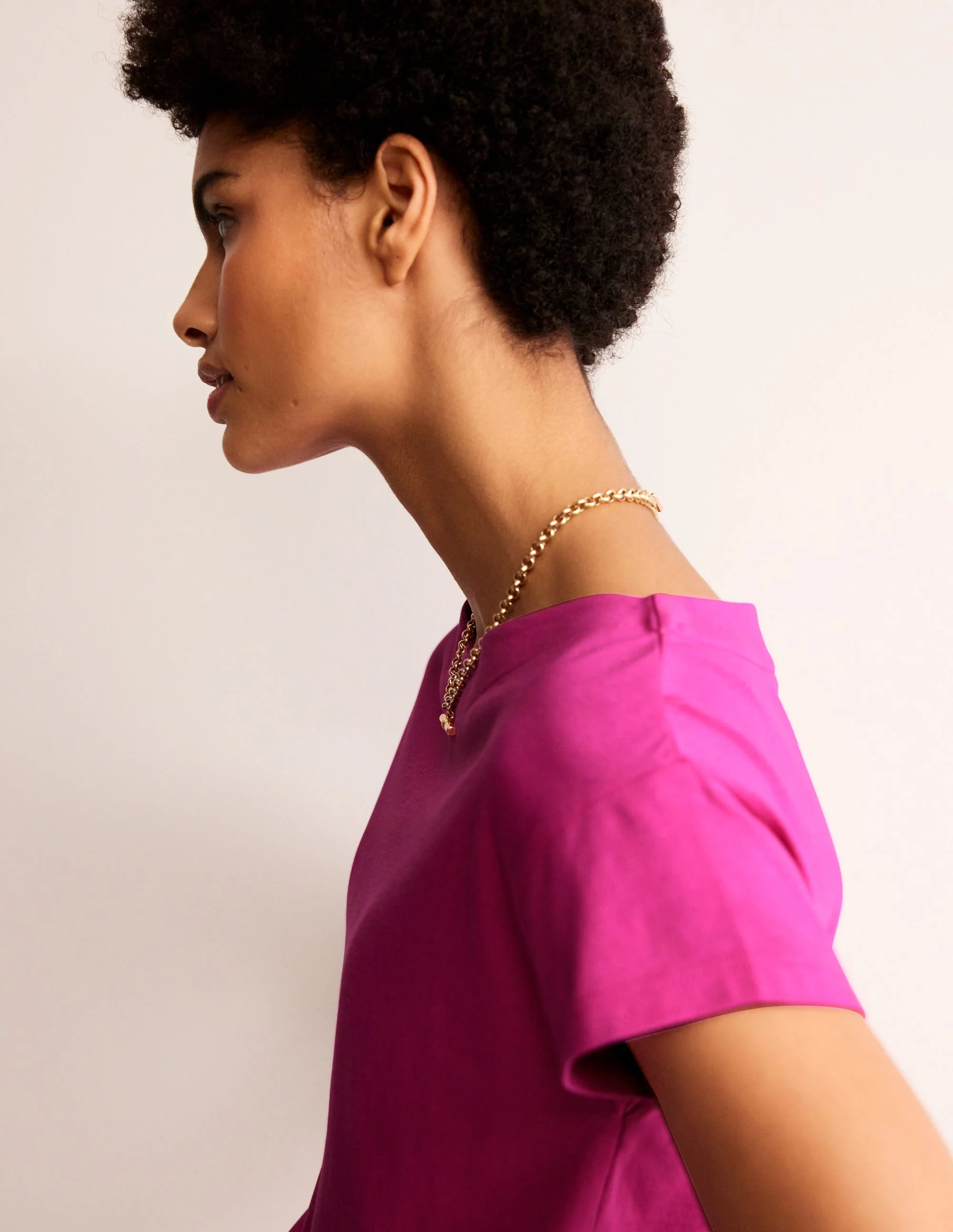 Supersoft Boat Neck T-Shirt-Rose Violet