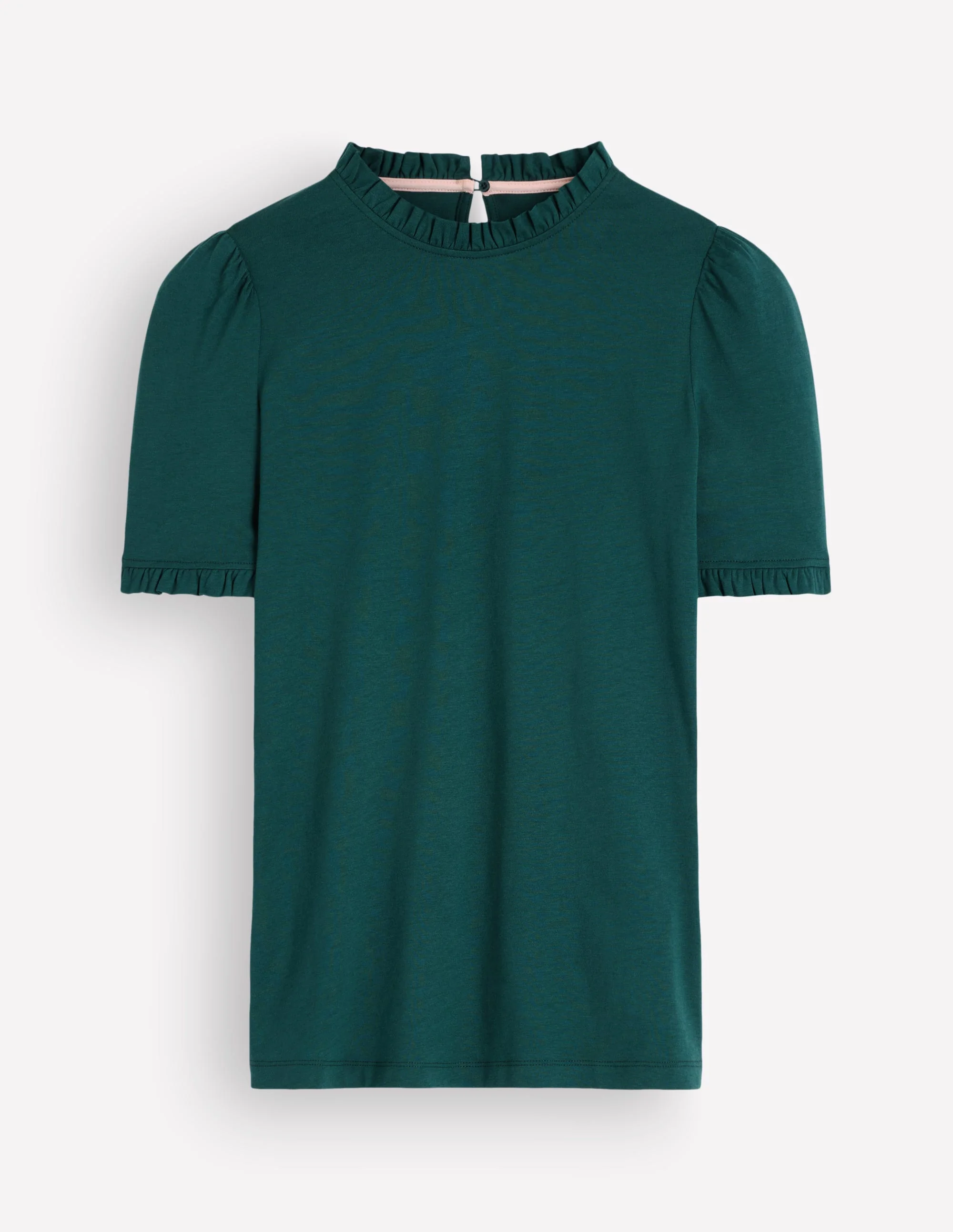 Supersoft Frill Detail T-shirt-Sea Moss - Image 5