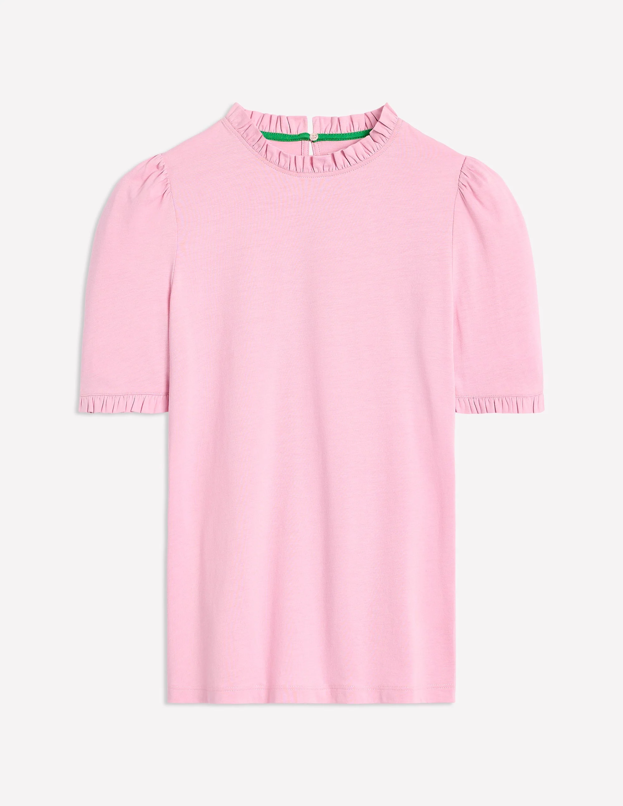 Supersoft Frill Detail T-shirt-Soft Lavender - Image 5