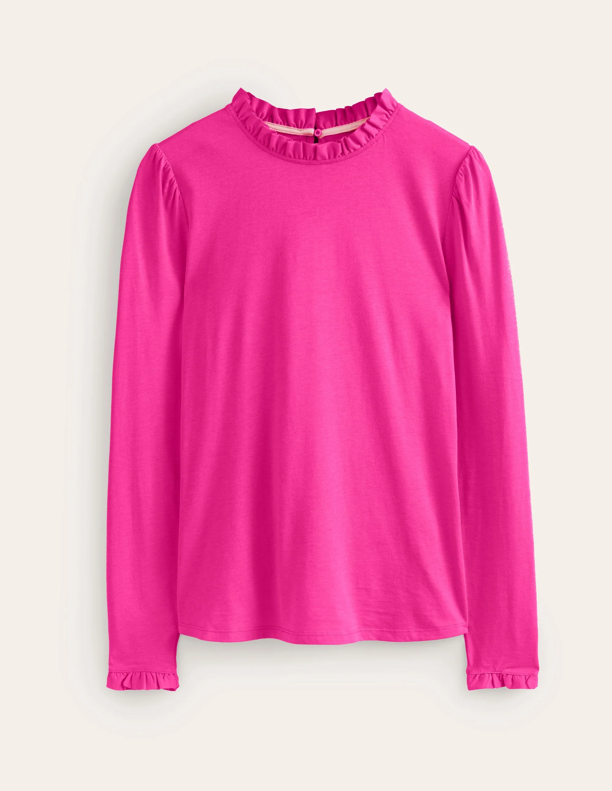 Supersoft Frill Detail Top-Rose Violet - Image 5