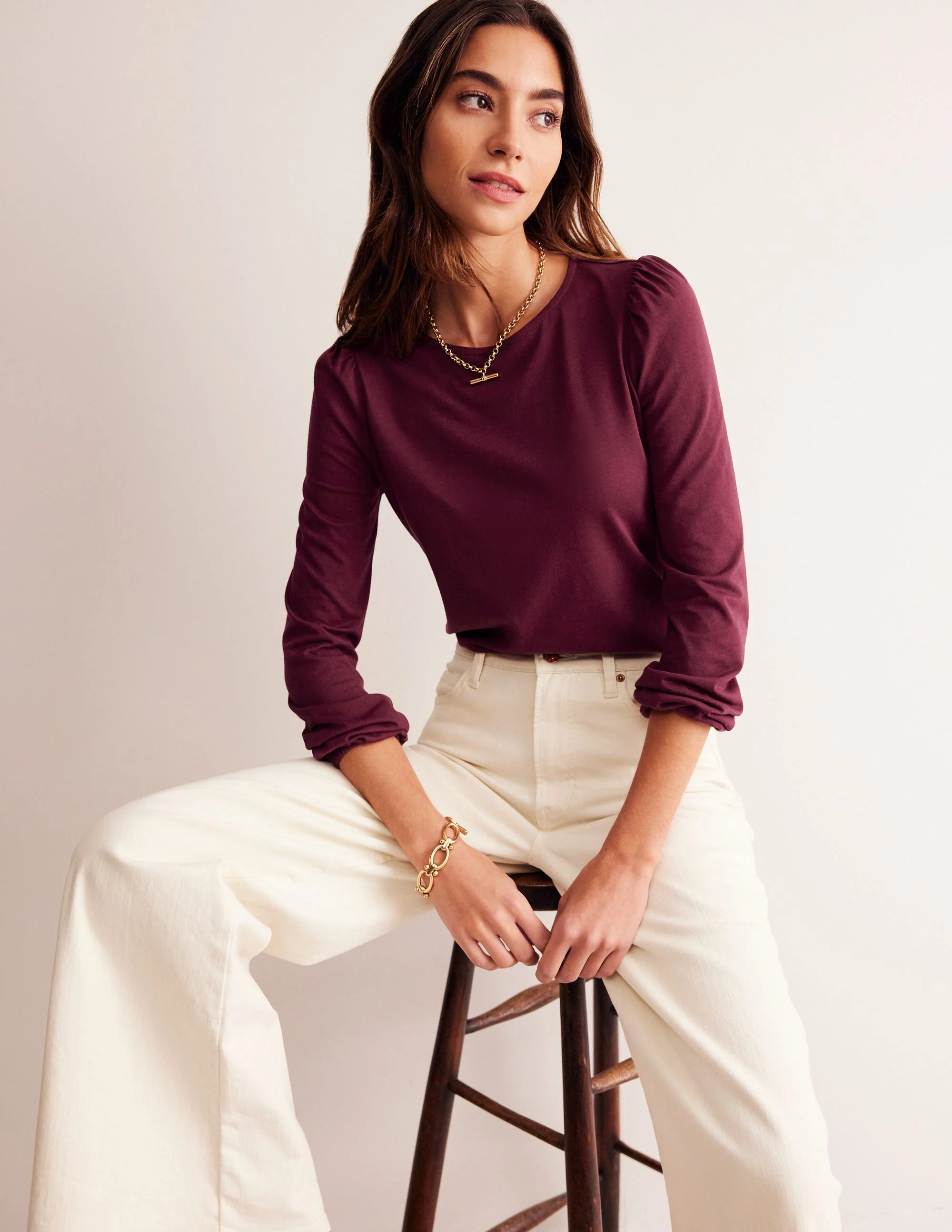 Supersoft Long Sleeve Top-Deep Wisteria - Image 4
