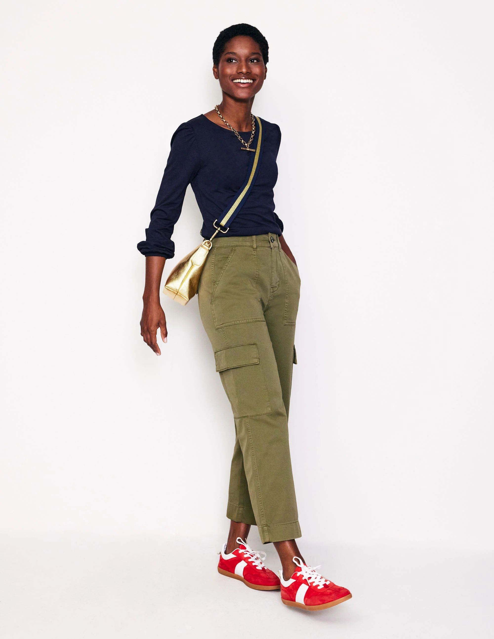 Supersoft Long Sleeve Top-Navy - Image 2