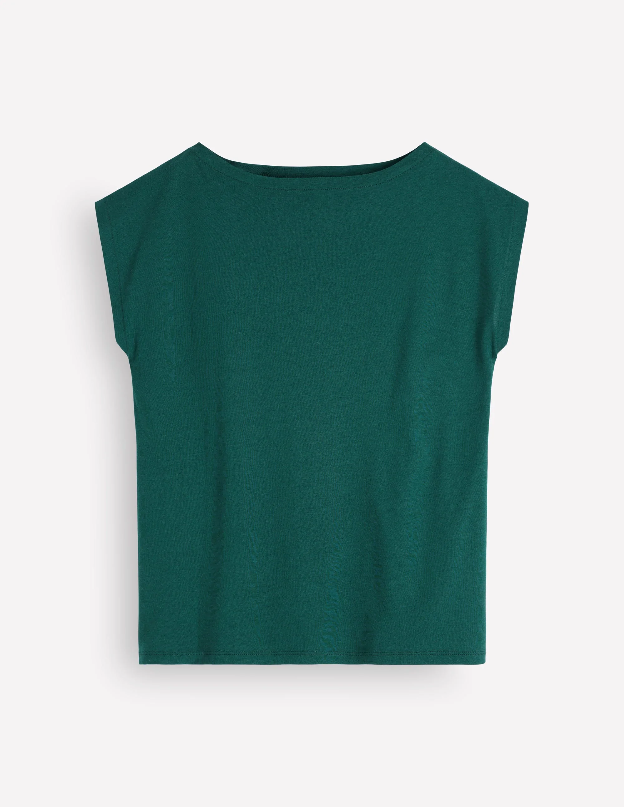 Supersoft Slash Neck T-Shirt-Midnight Teal - Image 3