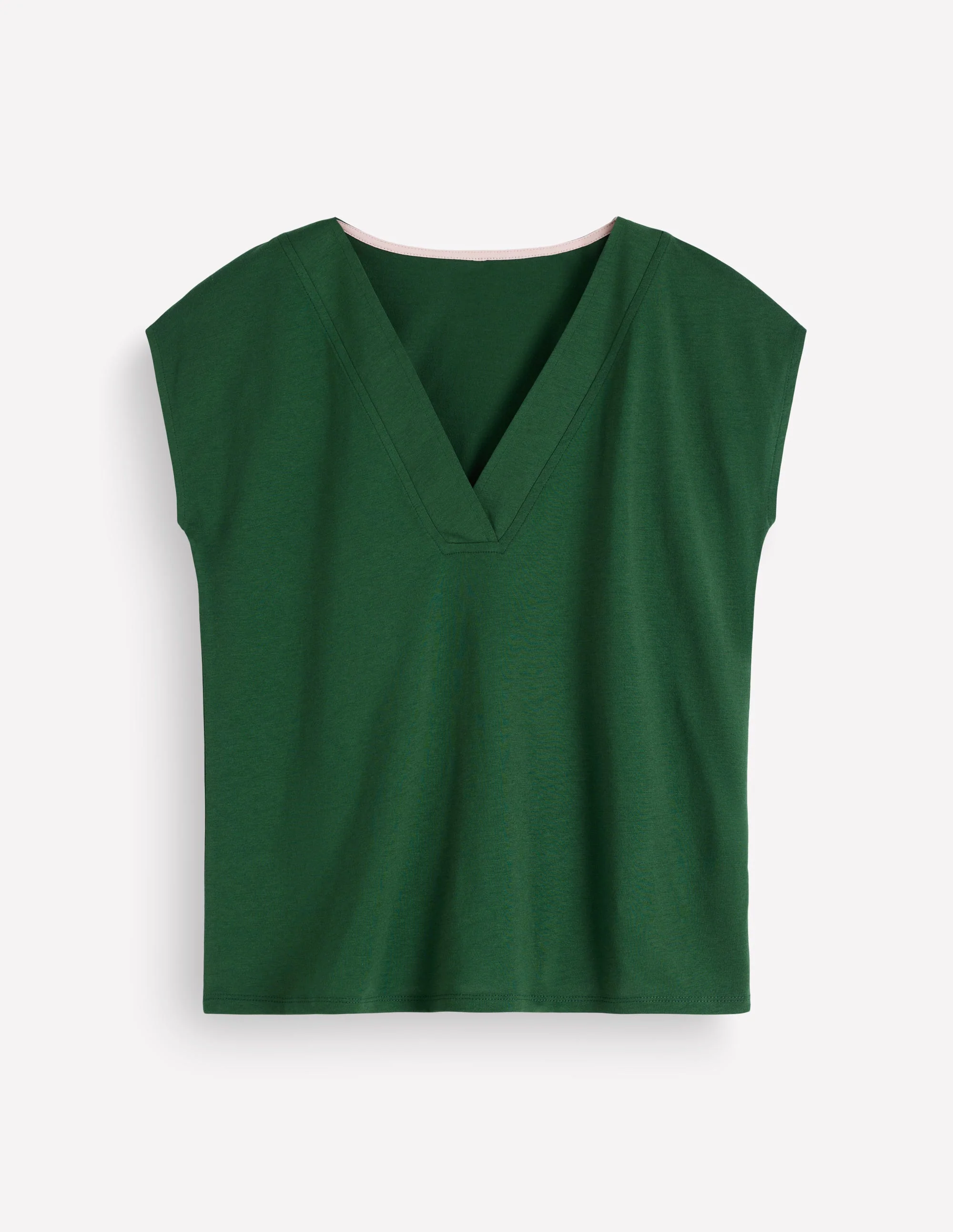Supersoft V-neck T-shirt-Hunter Green - Image 6